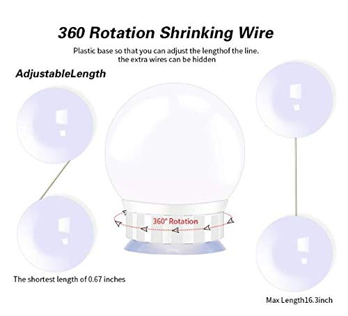 Hollywood LED Vanity Mirror Lights Kit - Dimmable Makeup Mirror Lights for Dressing Room (10 Bulbs, USB)