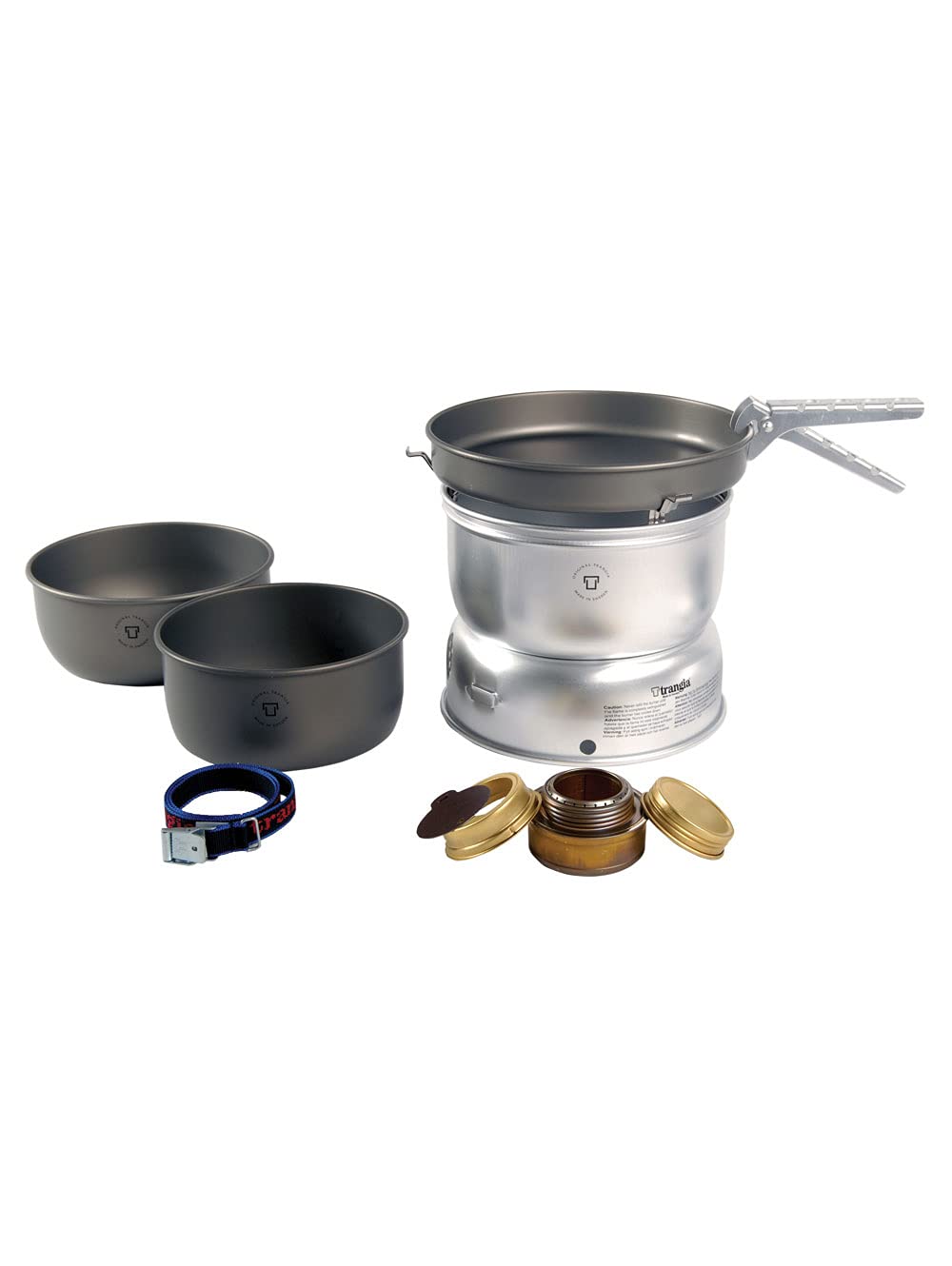 Trangia 25 Series Aluminum Camping Cookset with Alcohol Stove - Compact Outdoor Cooking Kit for Backpacking, Hiking & Camping Adventures