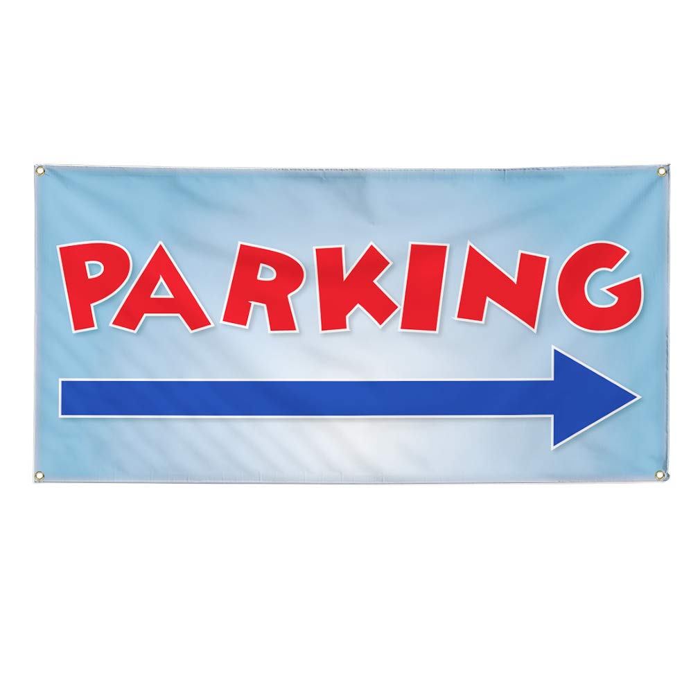 Custom Vinyl Banner 48x96 Inches - Weatherproof Outdoor Advertising Sign with 8 Grommets for Business, Parking, Yard & Industrial Use | Durable for All Weather Conditions