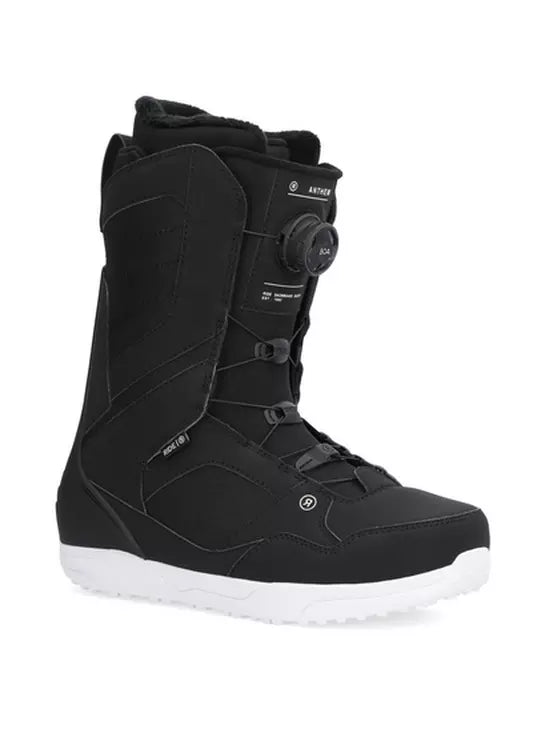 Ride Anthem Snowboard Boots 2025 - Black | Men's/Women's All-Mountain Snowboarding Boots for Comfort & Performance | Perfect for Freestyle, Powder & Park Riding