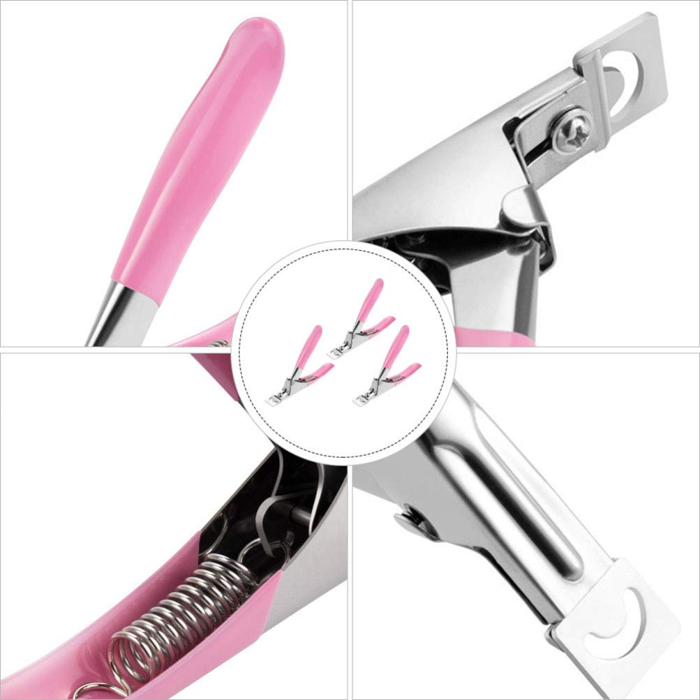 3-Piece U-Shaped Manicure Clipper Set - Professional Nail Trimming Tool with Nail Scissors & Cutter for Precise Grooming | Perfect for Home, Salon & Travel Manicure Kits