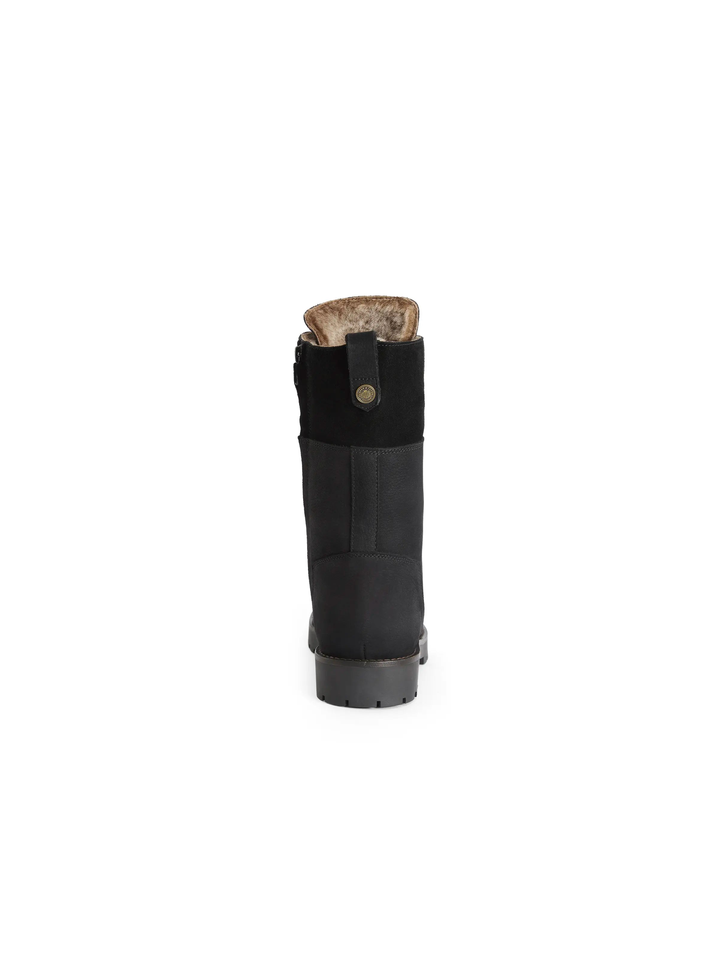 Premium Shearling Lined Anglesey Boots - Black Nubuck Leather Winter Boots (Exclusive Edition) | Warm & Stylish Footwear for Cold Weather, Outdoor Adventures & Casual Wear