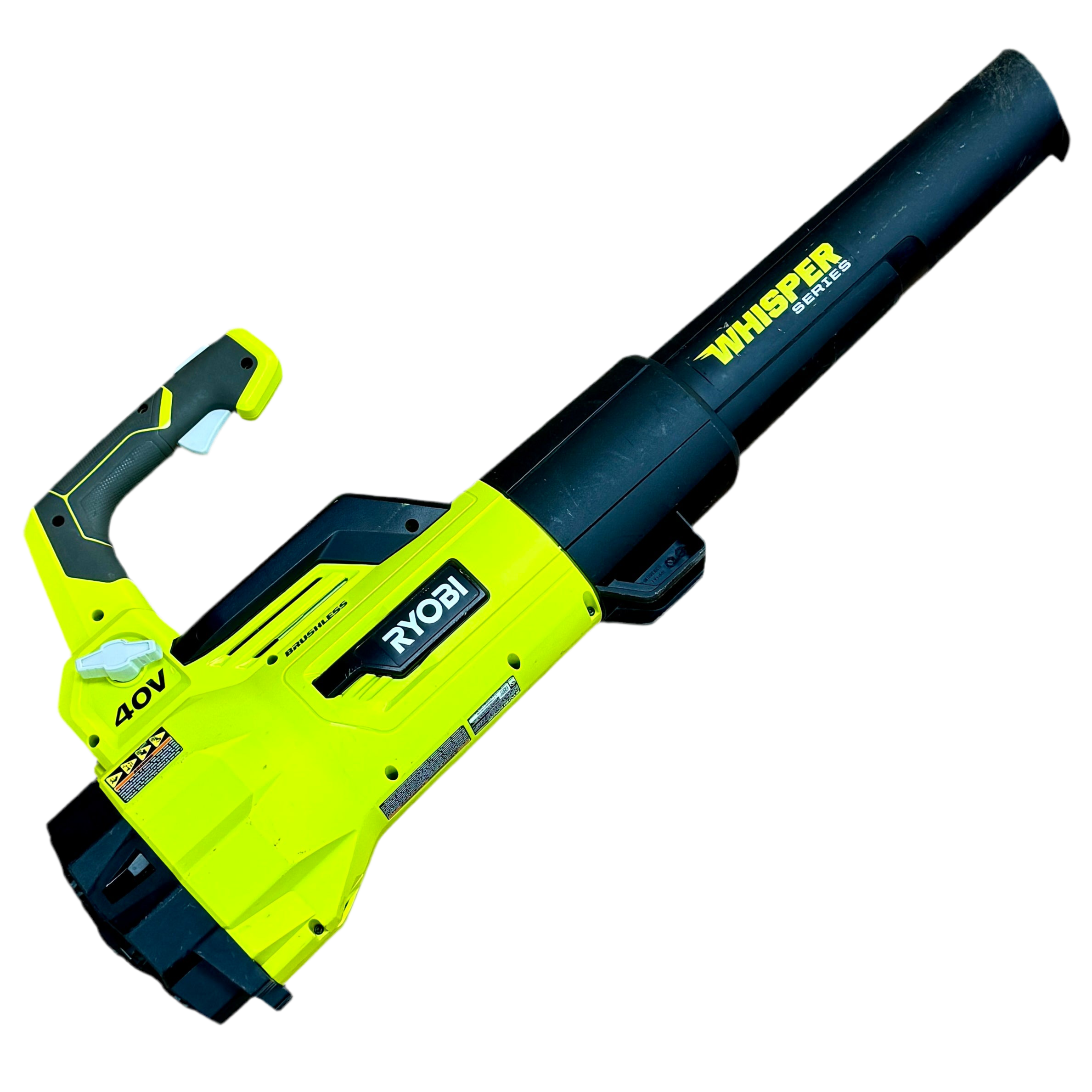 RYOBI 40V Brushless Cordless Leaf Blower 125 MPH 550 CFM (RY40407VNM) - Powerful Yard Cleanup for Leaves, Grass Clippings & Debris Removal