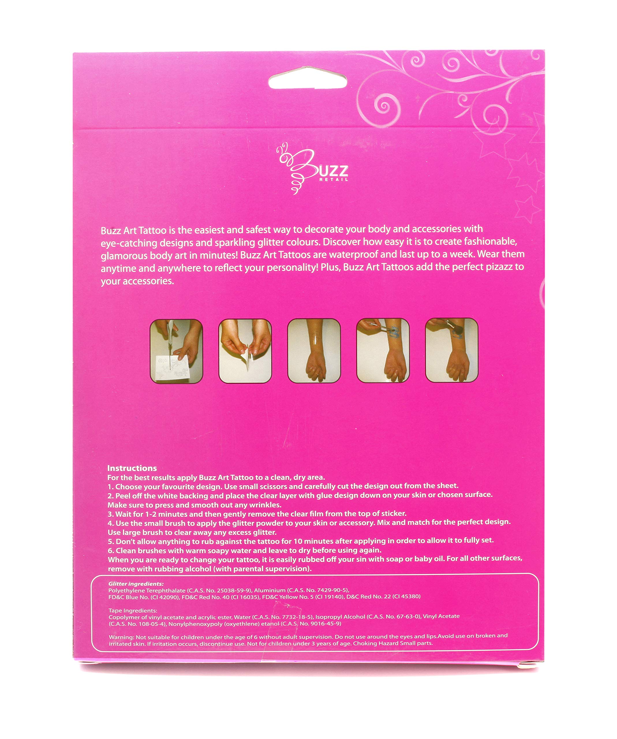 Professional Body Art Tattoos - Classic Temporary Tattoo Designs for Parties, Halloween & Cosplay | Waterproof & Long-Lasting
