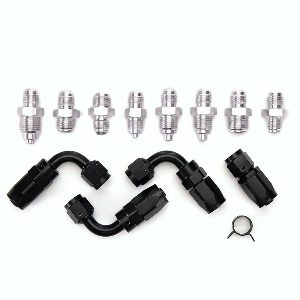 Power Steering Pump Hose Kit with Return to Reservoir - Compatible with GM LS Swap, LS1, LS3 (Part #551082) - Perfect for GM Vehicle Upgrades & Performance Modifications