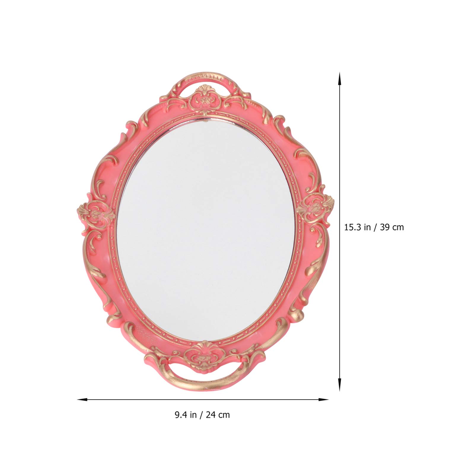 KESYOO 1pc Mirror Effect Cosmetic Tray - Decorative Storage Plate for Perfume, Jewelry & Makeup Organizer | Perfect for Vanity, Bathroom Counter & Dresser Display
