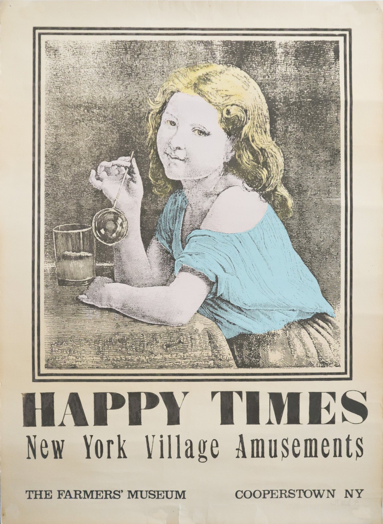 Vintage 1984 American Museum Poster - Happy Times at The Farmers' Museum in Cooperstown, NY | Perfect for Home Decor, Office Wall Art & Historical Memorabilia Collection