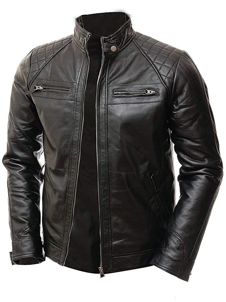 Shazmeen Genuine Black Leather Biker Jacket for Boys - Kids Motorcycle Jacket with Stylish Design - Perfect for Riding, Outdoor Adventures & Cool Fashion Looks
