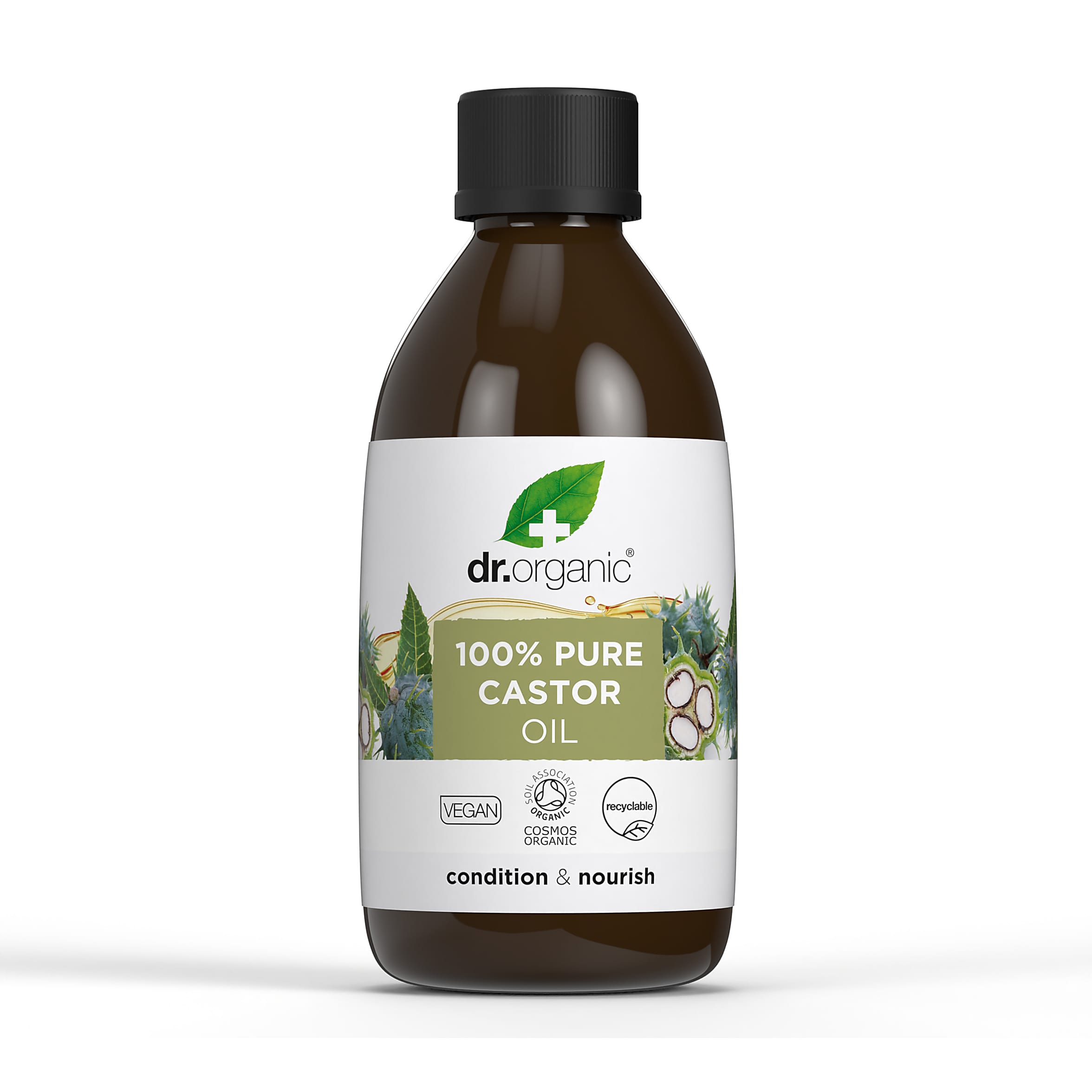 100% Pure Organic Castor Oil for Hair Growth, Eyelashes & Skin Care - Cold Pressed, Hexane Free, USDA Certified - Perfect for Natural Beauty & DIY Treatments