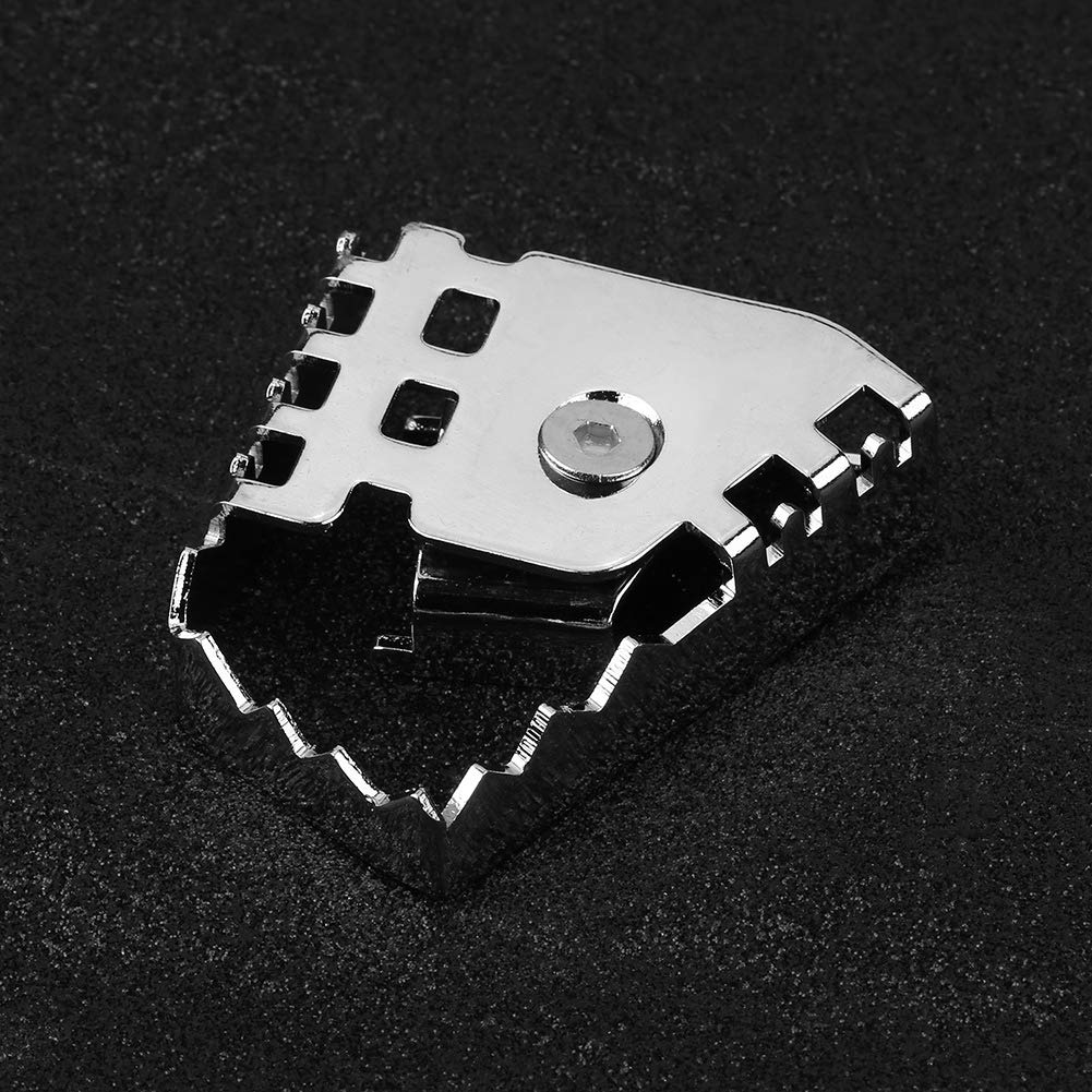 Motorcycle Rear Brake Pedal Extender - Enlarged Foot Brake Lever Extension Pad for BMW F800GS F700GS (Plating) - Improve Comfort & Control for Long Rides & Off-Road Adventures