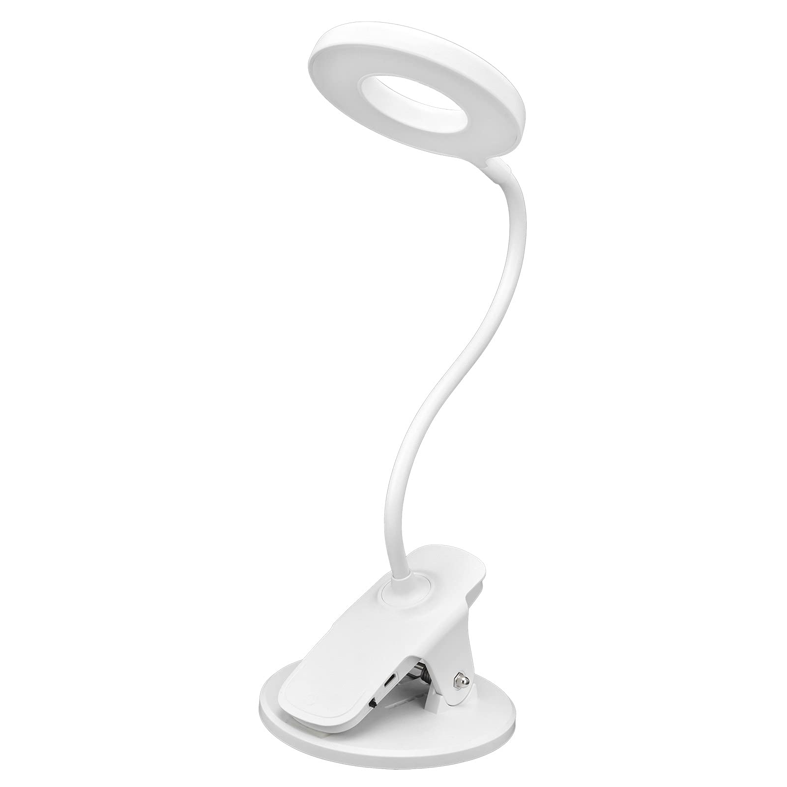 LED Desk Lamp with USB Charging - Adjustable Folding Reading Light for Study, Office, Bedroom, Dorm - Perfect for Night Reading, Working & Studying
