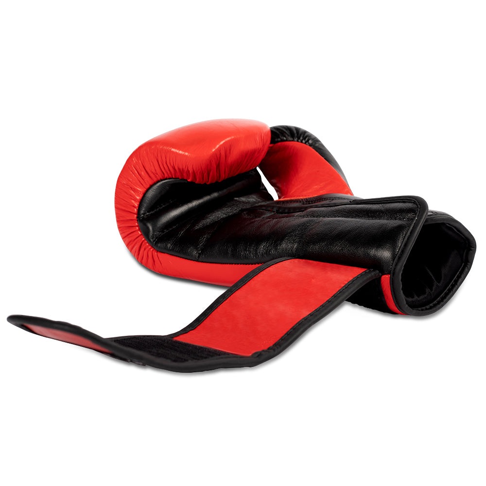 Ashton Pro Boxing Gloves for Men & Women - Premium Red/Black Training Gloves for Boxing, MMA, Kickboxing & Fitness Workouts - Ideal for Sparring, Bag Work & Heavy Bag Training