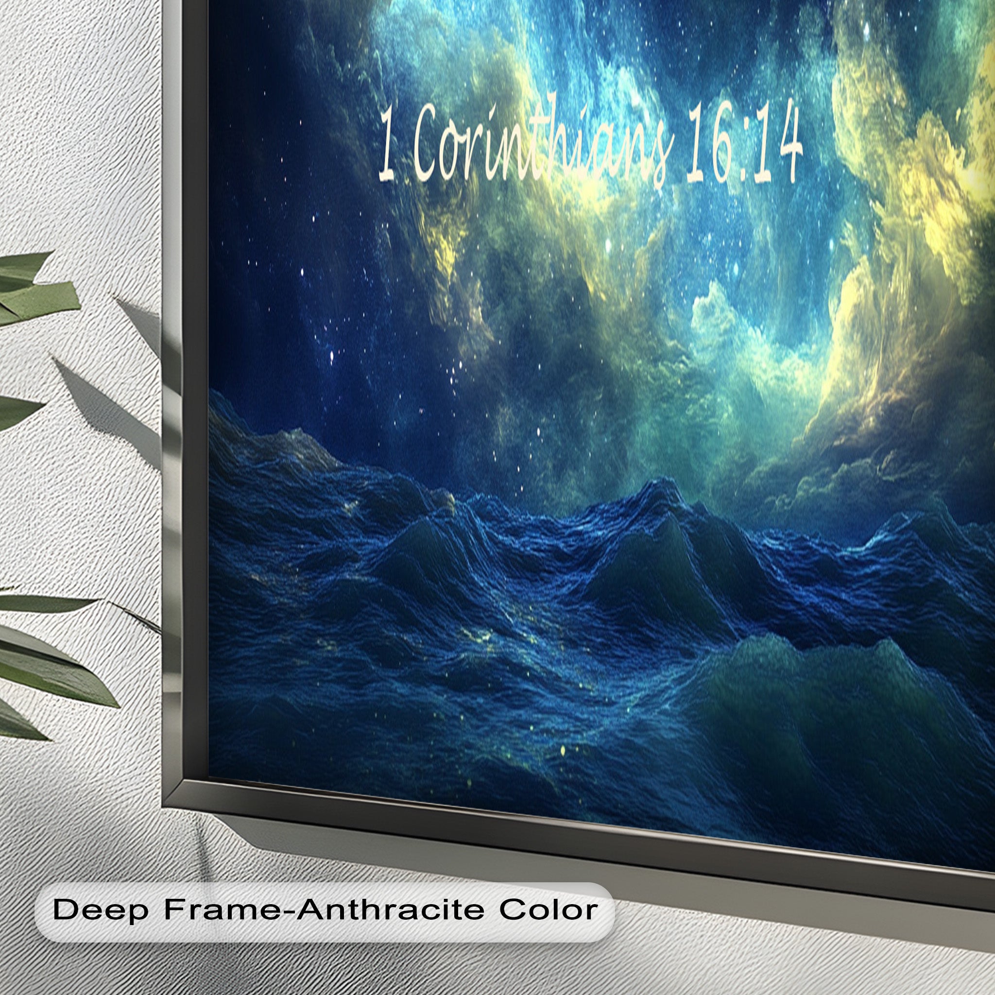 1 Corinthians 16:14 Bible Verse Canvas Print - Christian Wall Art with Love and Faith Scripture - Perfect for Home Decor, Church Gifts & Spiritual Inspiration
