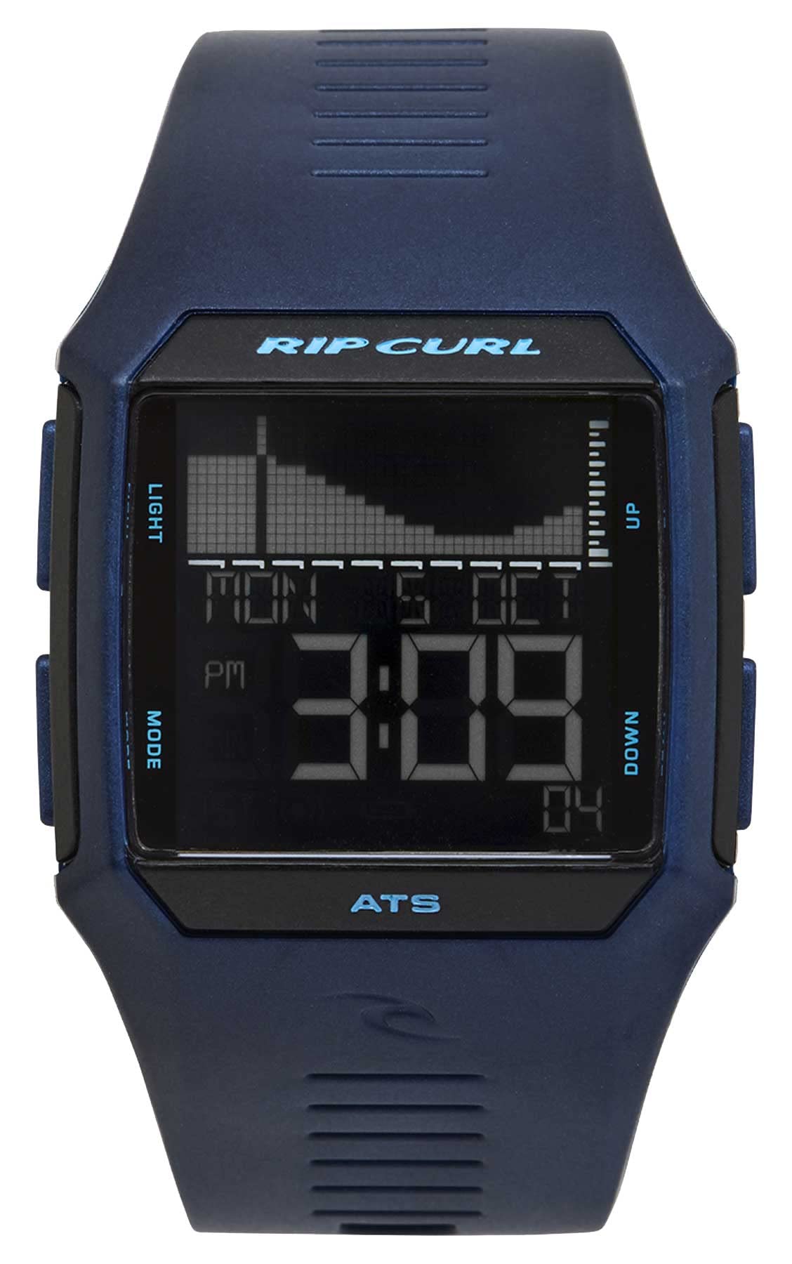 Rip Curl Rifles Midsize Tide Watch - Bluesteel | Waterproof Surf Watch for Men & Women | Perfect for Surfing, Swimming & Outdoor Activities