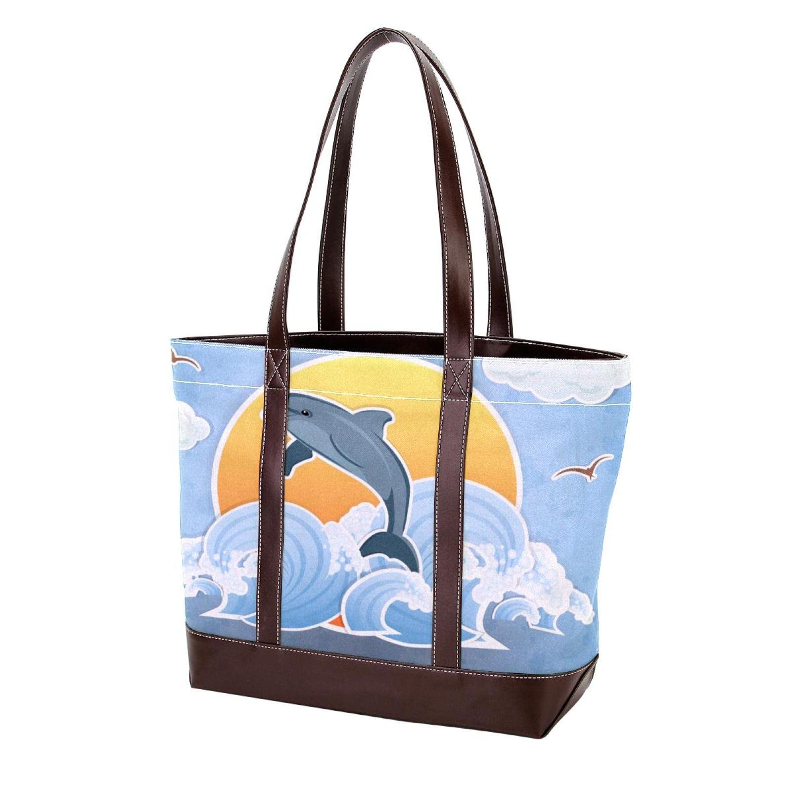 Stylish Large Leather & Canvas Cat Stained Glass Tote Bags for Women - Top Handle Shoulder Satchel Hobo Purse | Perfect for Work, Shopping & Travel Accessories