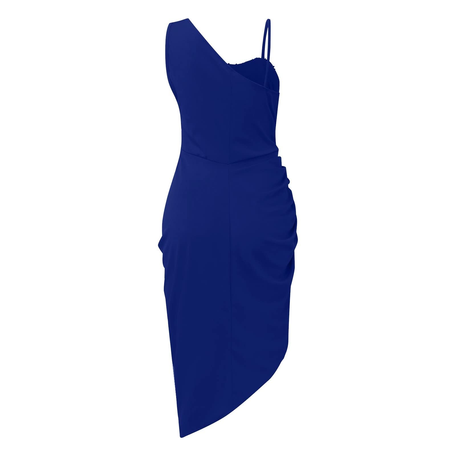 KUIOLYPOER Women's Sexy Sequin Slit Maxi Dress - One Shoulder Smocked Cocktail Dress for Summer Weddings & Parties | Elegant Formal Gown for Evening Events, Date Nights & Special Occasions
