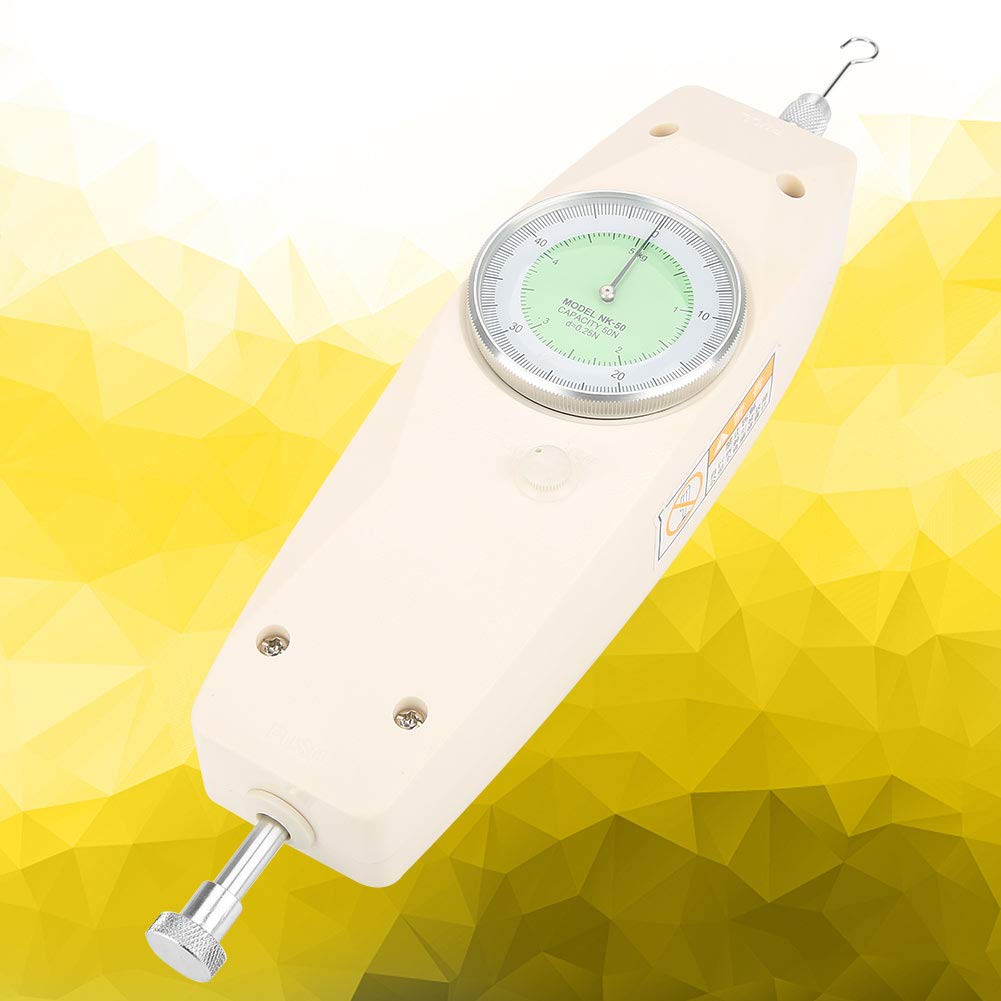 NK-50 Analog Dynamometer - 50N Force Gauge Tester for Push/Pull Measurement - Industrial Strength Meter for Electronics, Chemical & Machinery Testing - Perfect for Quality Control & Laboratory Use