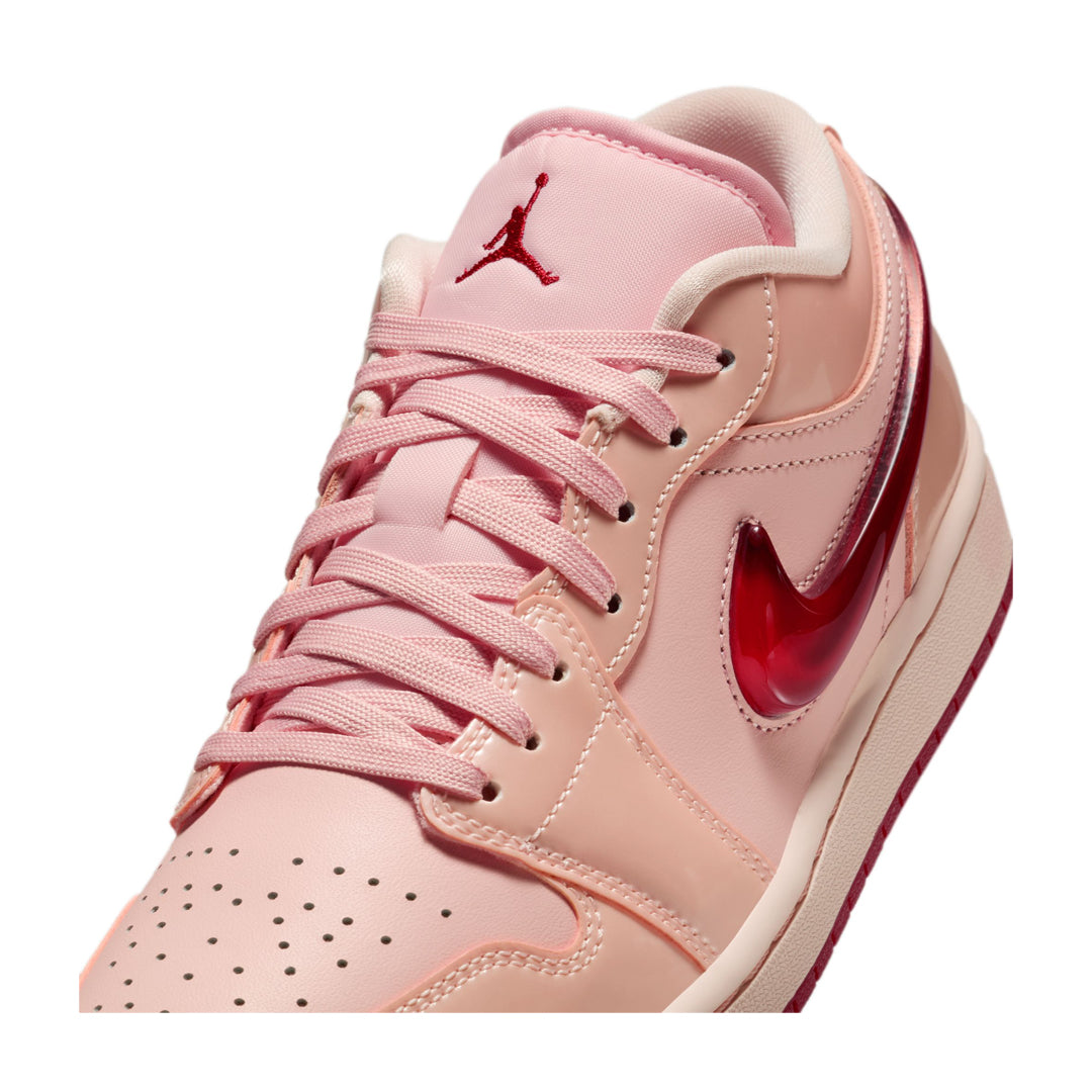 Women's Air Jordan 1 Low SE Patent Valentine's Day Sneakers - Stylish Basketball Shoes for Valentine's Day Gifts, Casual Wear & Street Fashion