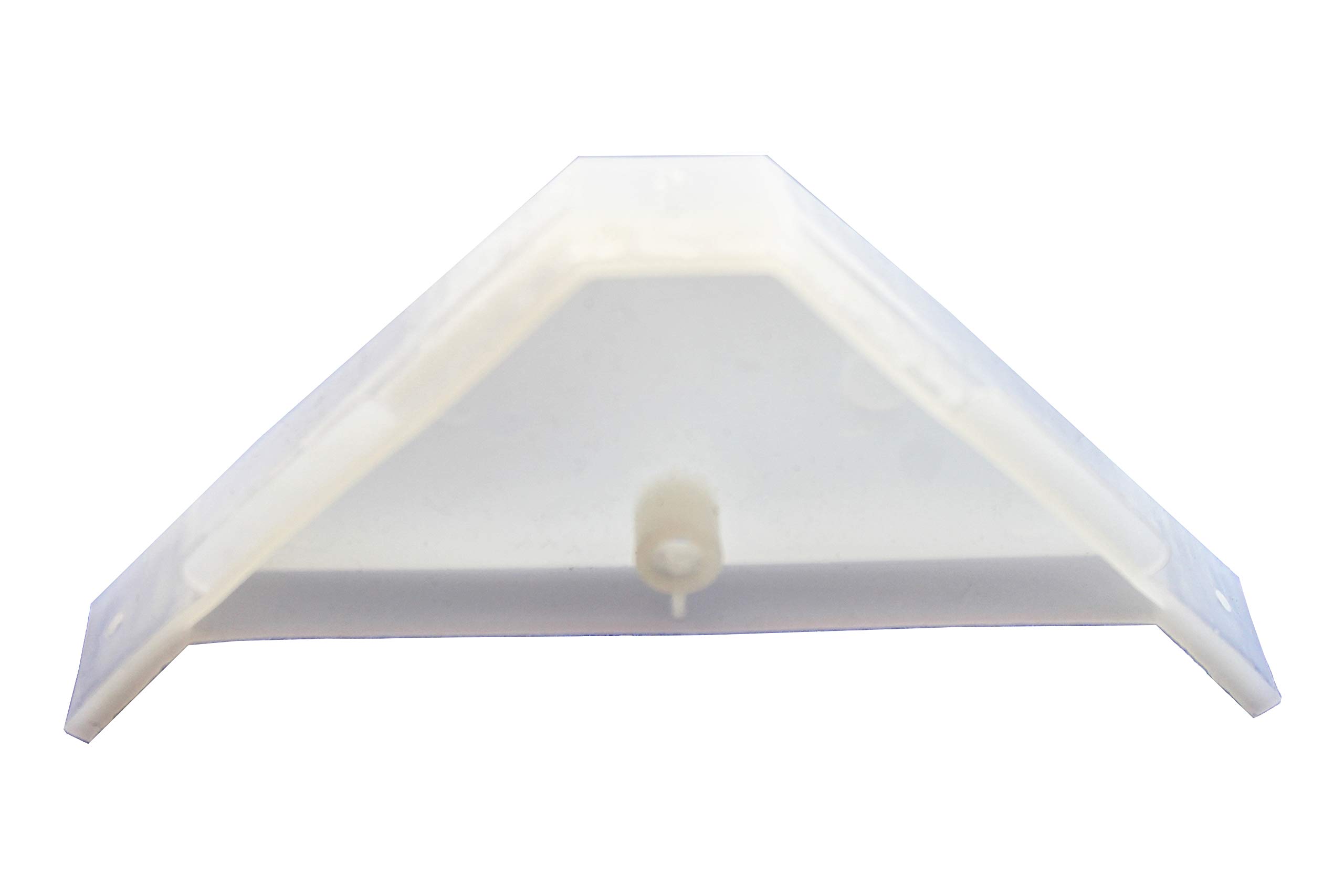 200-Pack Berta 90 Degree Cabinet Corner Brackets - Heavy Duty Plastic White Triangle Support Braces for Shelves, Cabinets & Furniture (Perfect for Home, Office & DIY Projects)