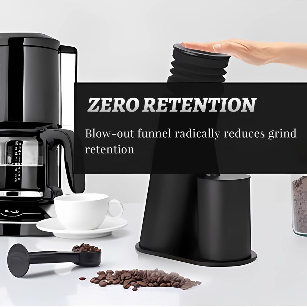 Premium Electric Burr Coffee Grinder for Espresso & Drip Coffee - Anti-Static Stainless Steel Blade - Fast Grind Settings for Moka Pot, Americano & French Press - Perfect for Home Baristas & Coffee Enthusiasts