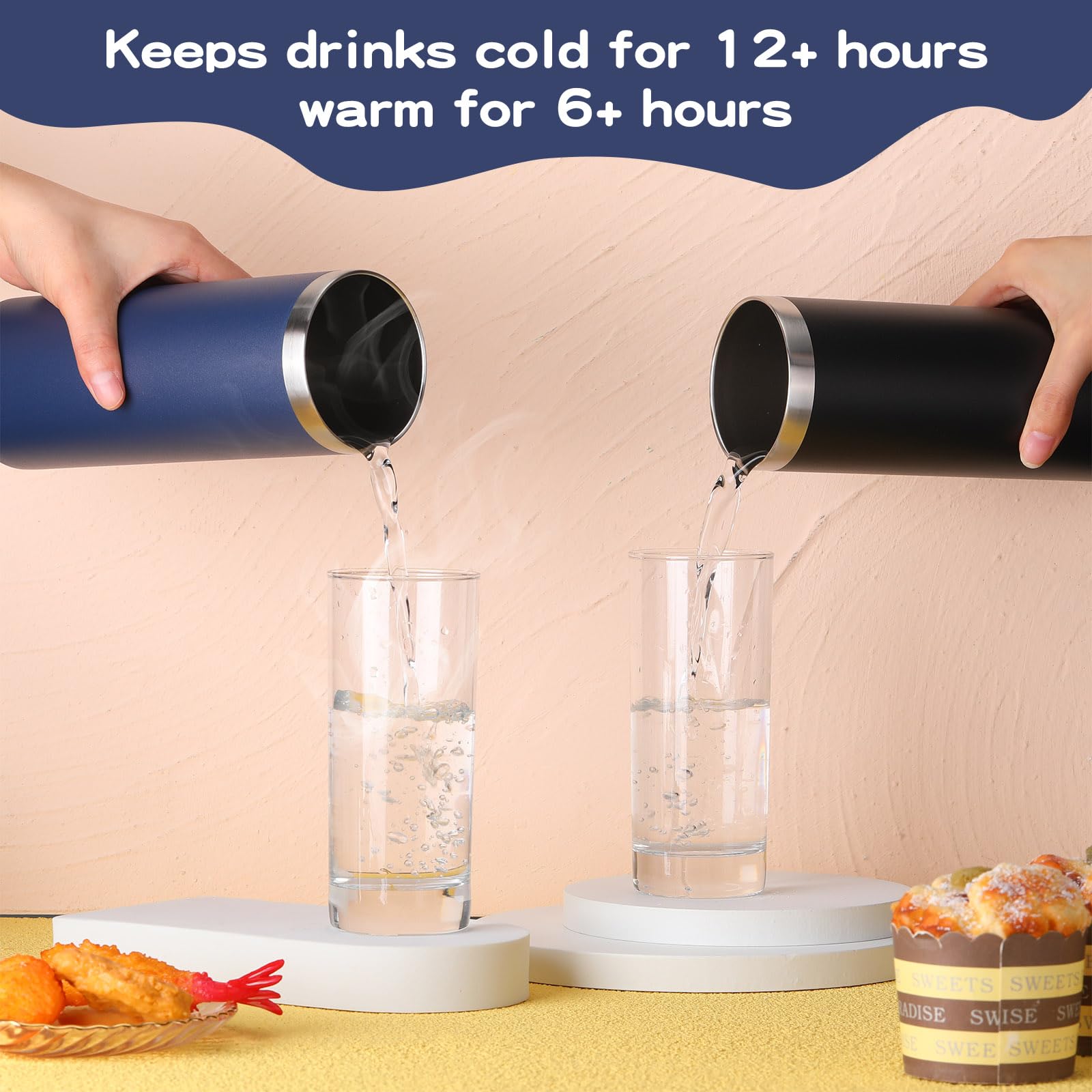 20 oz Skinny Tumbler Bulk Pack - 24 Pcs Stainless Steel Insulated Cups with Lids & Straws, Double Wall Vacuum Travel Mug for Coffee, Iced Tea & DIY Crafts (Mixed Colors) - Perfect for Office, Gym, Camping & Road Trips