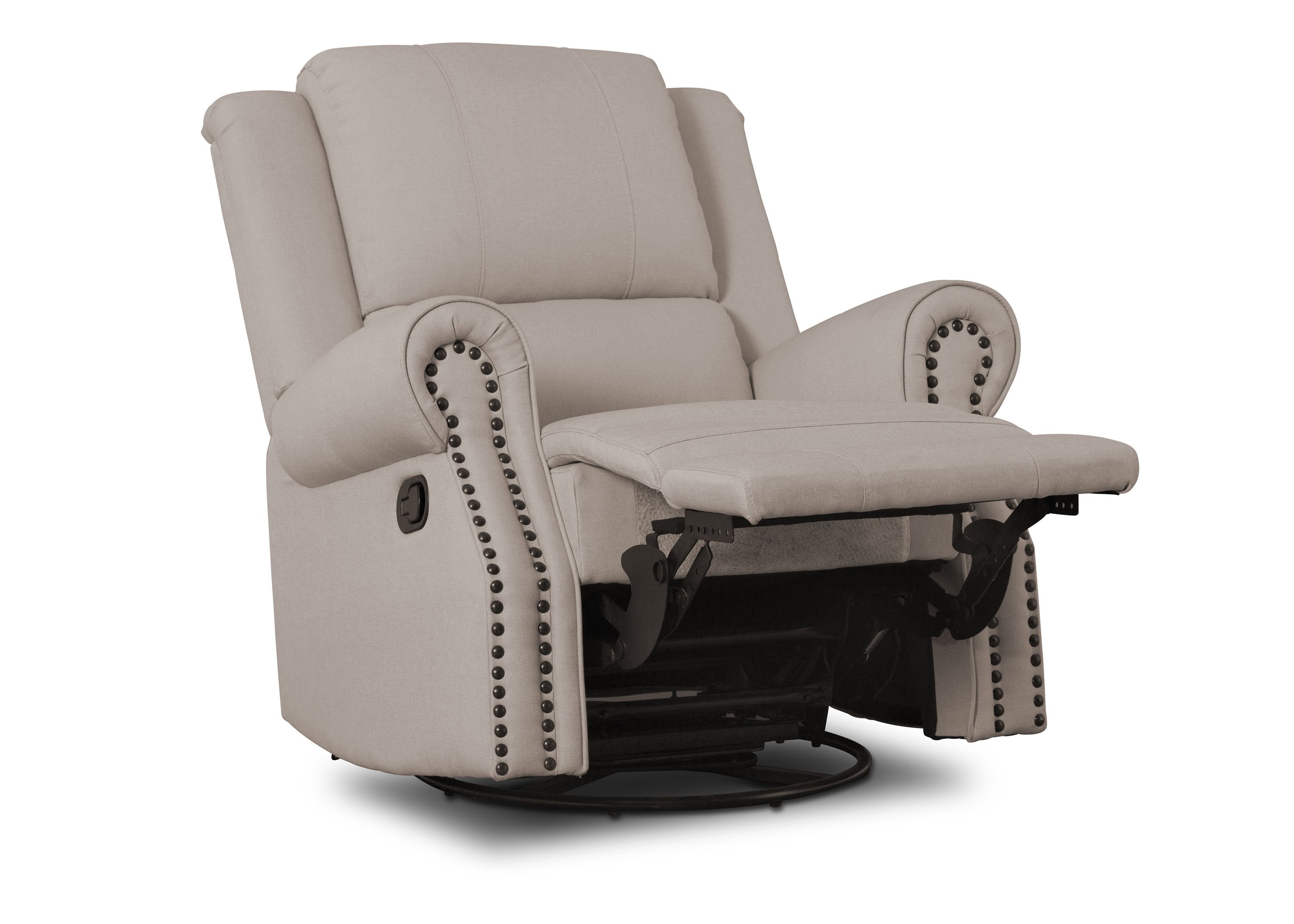 Dexter Nursery Recliner Swivel Glider Chair - Comfortable Rocking Chair for Baby Nursery, Breastfeeding & Relaxing - Perfect for Nurseries, Bedrooms & Living Rooms