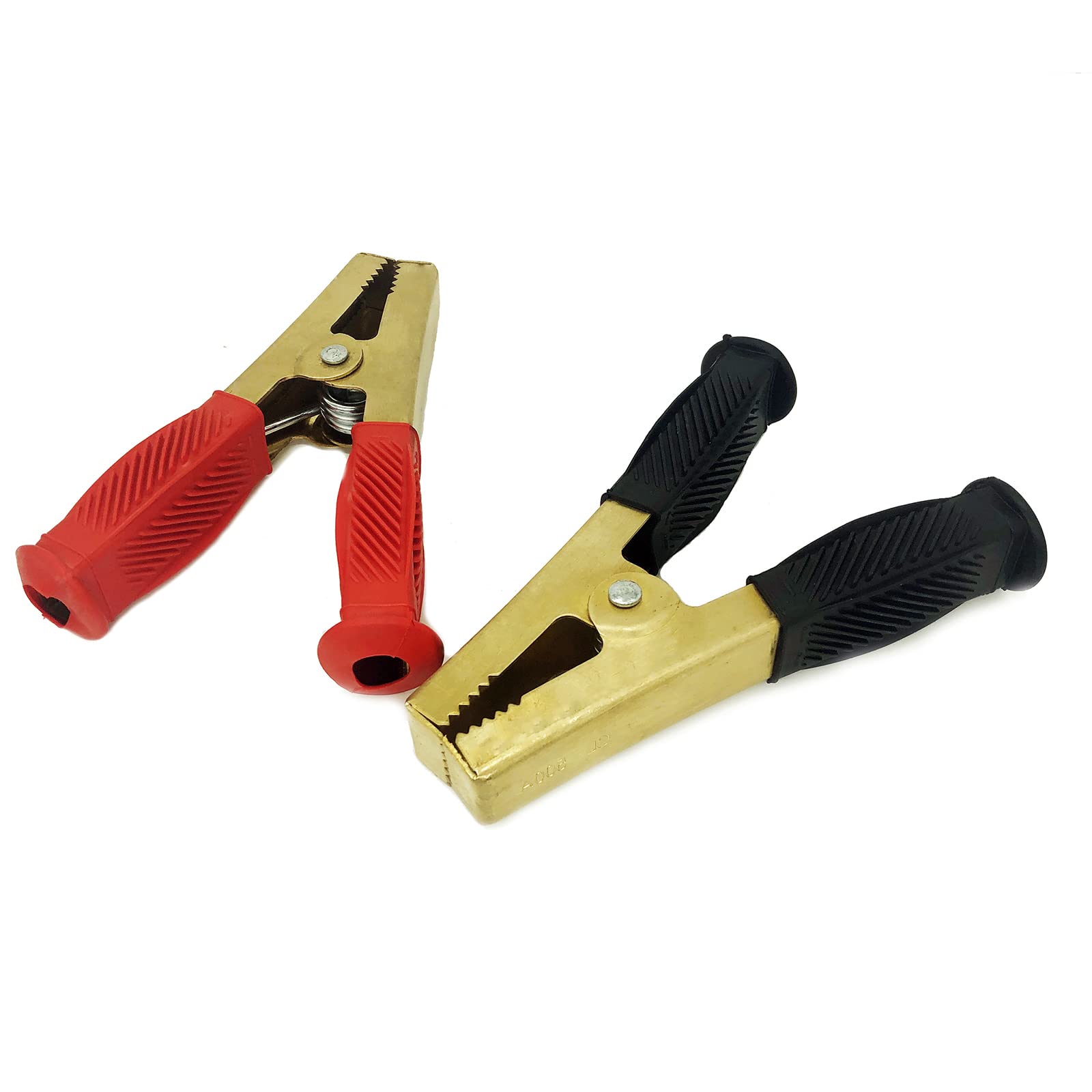 Heavy Duty Copper Battery Clamps 100A-1500A for Car Jump Start & Welding - High Conductivity Alligator Clips for Jumper Cables, Chargers & Power Tools - Ideal for Automotive Repair, Emergency Jump Starts & DIY Welding Projects