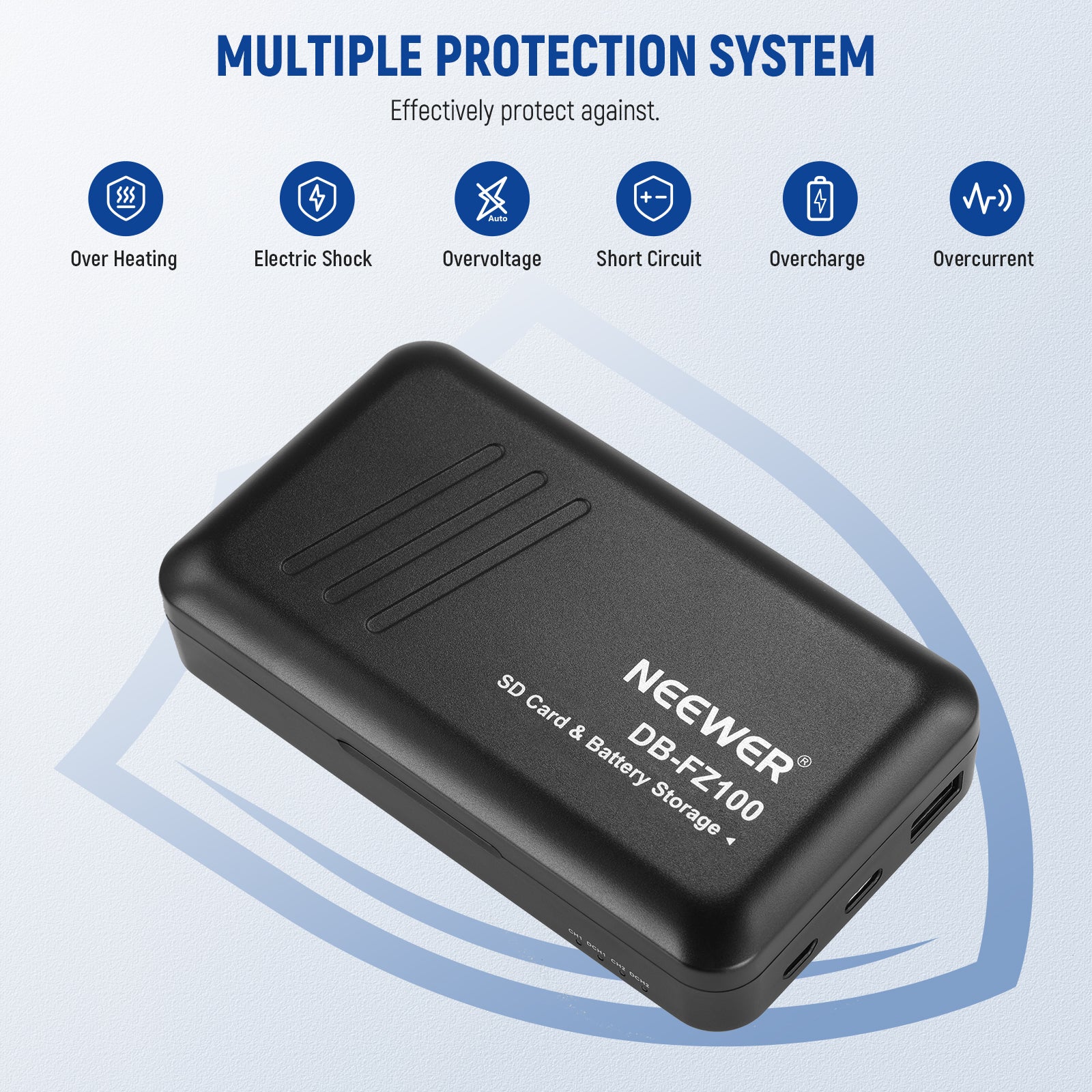 NEEWER NP-FZ100 Replacement Battery & Dual USB Charger Kit for Sony Cameras - Perfect for Travel, Vlogging, and Professional Photography