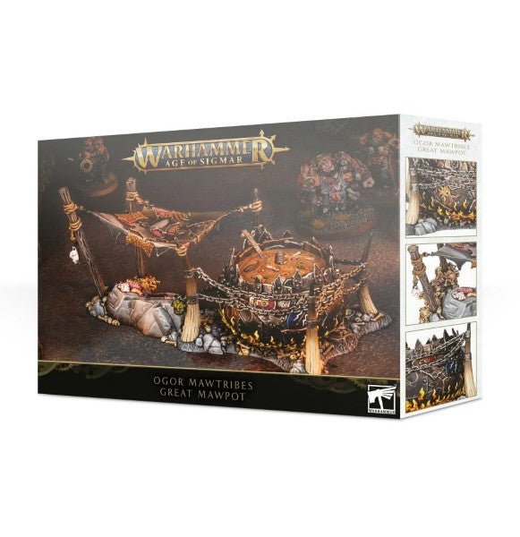 Age of Sigmar Ogor Mawtribes Great Mawpot - Warhammer Fantasy Miniature Game Accessory for Tabletop Battles & Collection Display