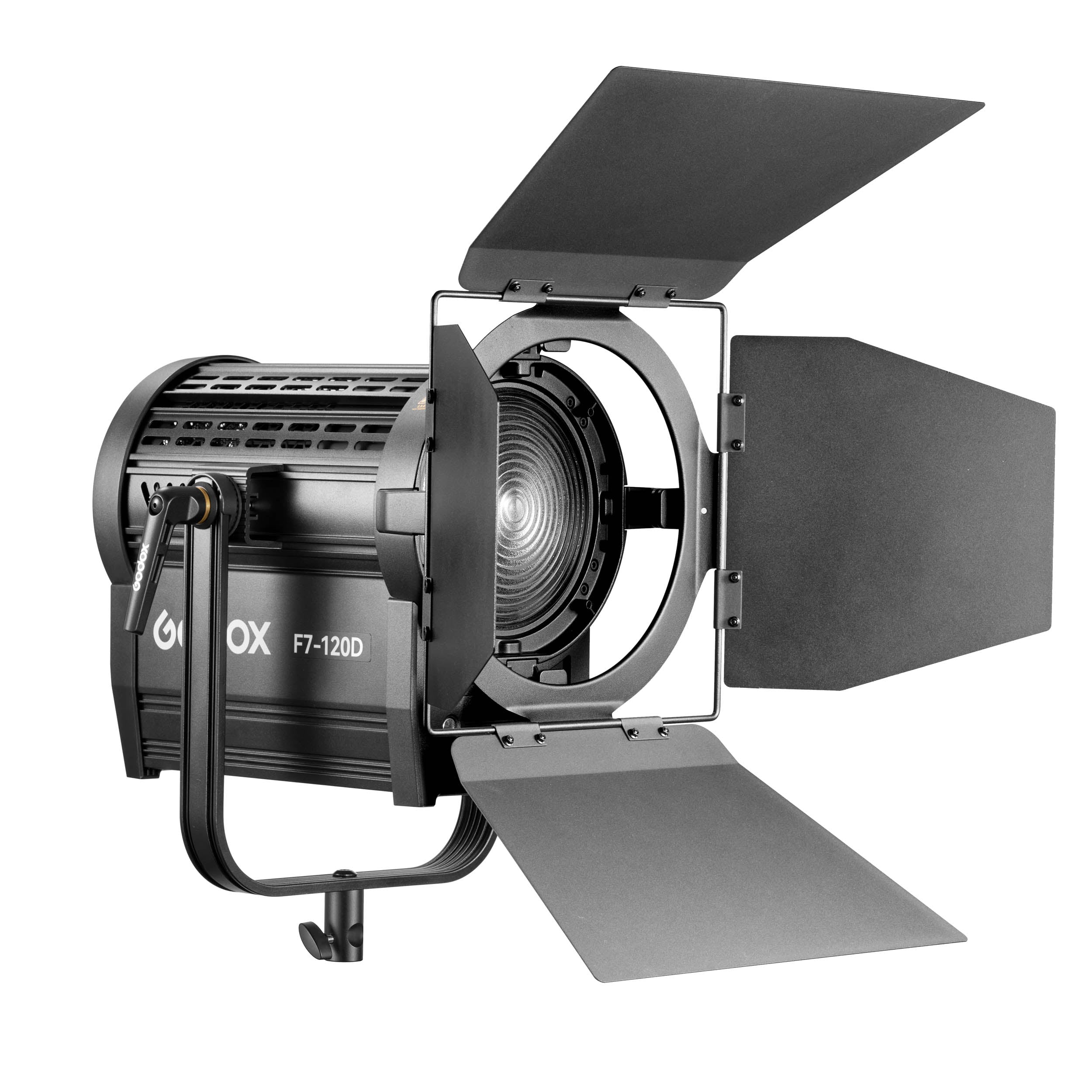 F7 120D Daylight Balanced Broadcast LED Fresnel Light Kit with Stand Mount - Professional Studio Lighting for Film, Photography & Live Streaming