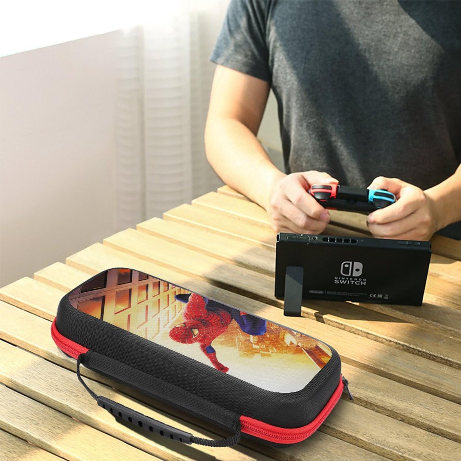 Premium Protective Case for Nintendo Switch & Switch OLED - Durable Travel Carrying Case with Extra Storage Space | Perfect for Gaming On-The-Go, Travel Protection & Accessory Organization (Style 4)