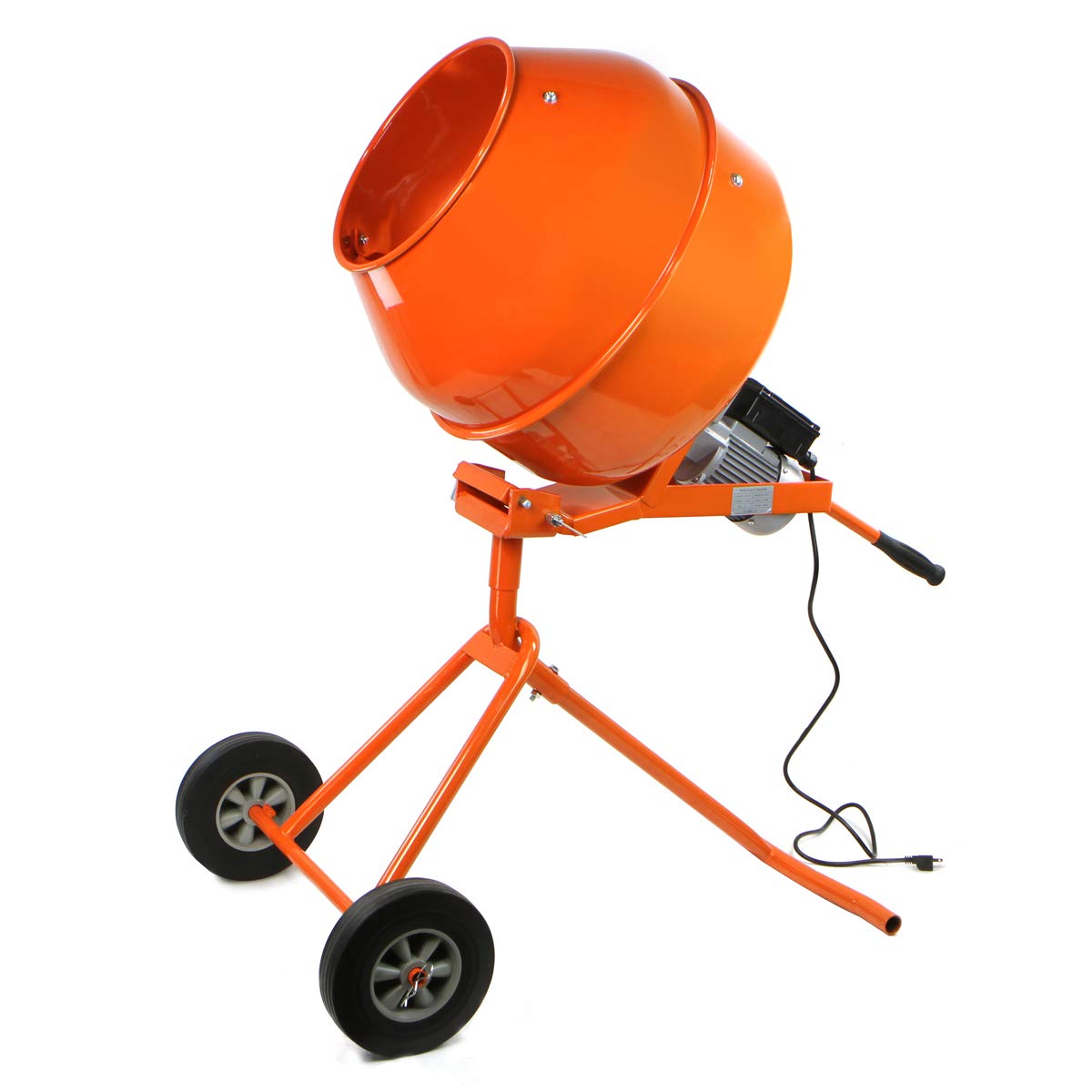 XtremepowerUS 5.0 cu ft Heavy Duty Electric Cement Mixer - 1/2 HP Portable Mortar & Concrete Mixing Machine for Construction, DIY Projects - Perfect for Home Renovations, Driveway Repairs, and Patio Building