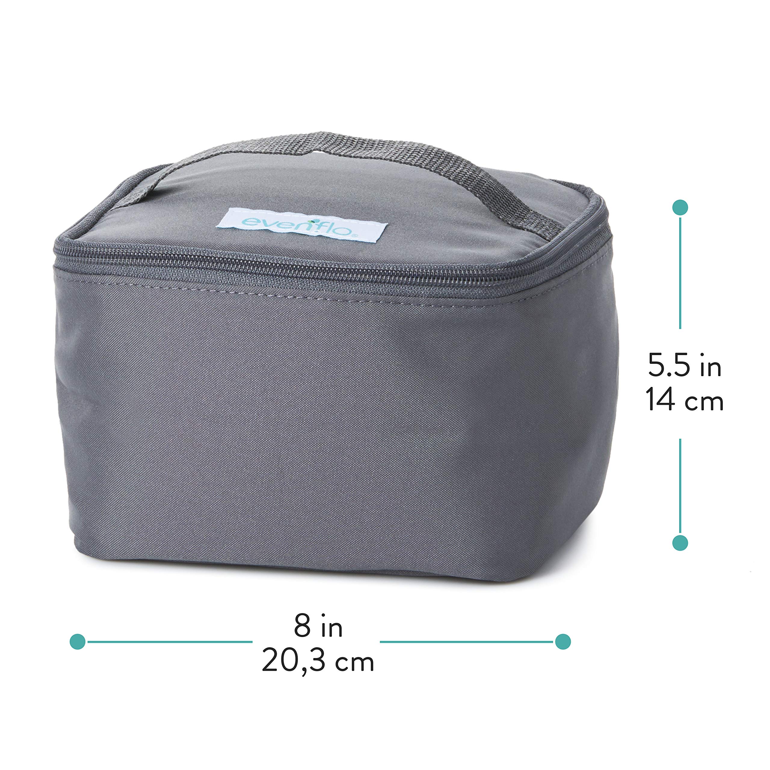 Evenflo Insulated Cooler Bag Accessory Kit - Grey | Premium Baby Bottle & Food Storage | Perfect for Daycare, Travel & Outdoor Adventures