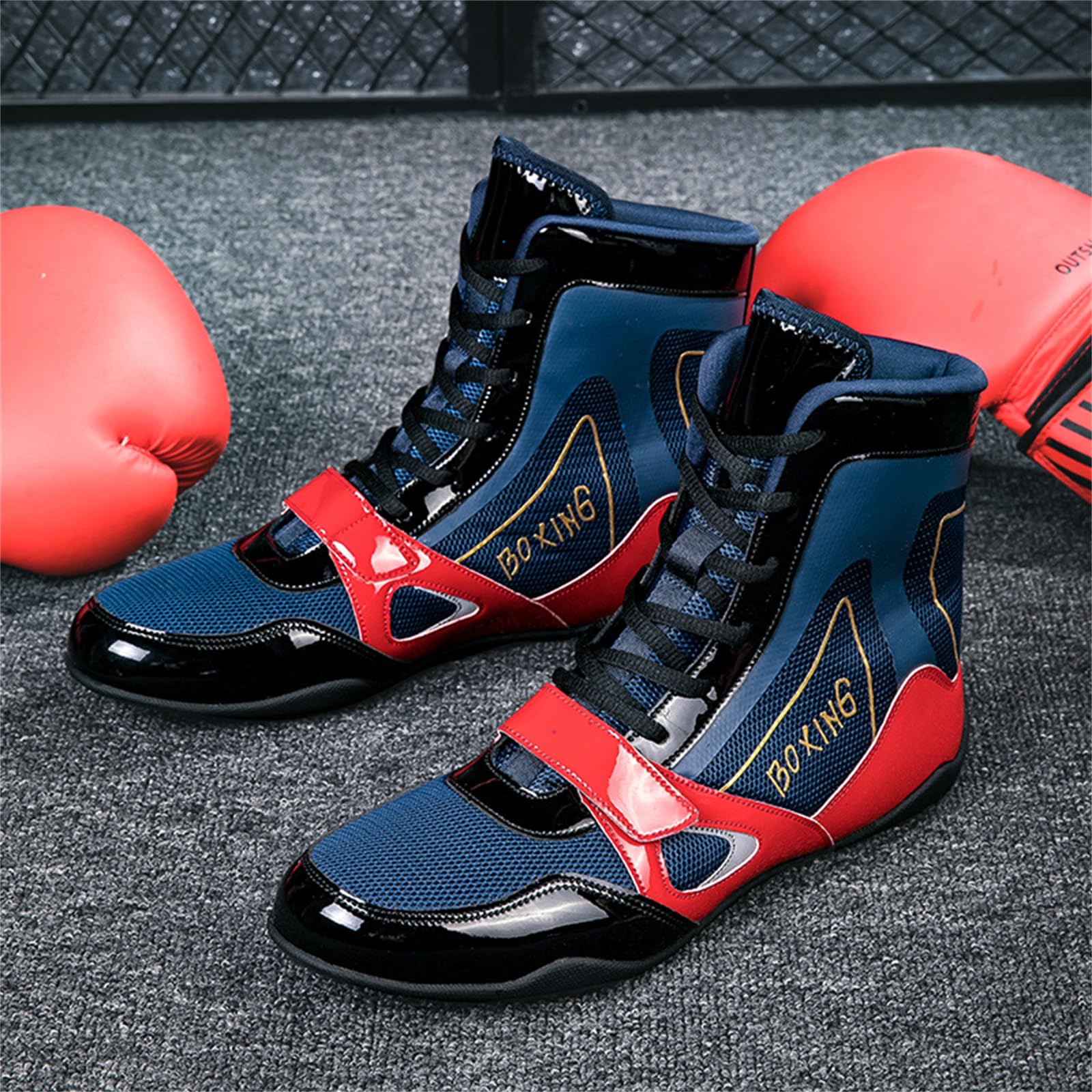 Professional Wrestling & Boxing Shoes for Men & Women - Breathable Fitness Training Shoes for Gym, MMA, Martial Arts & Sports Performance