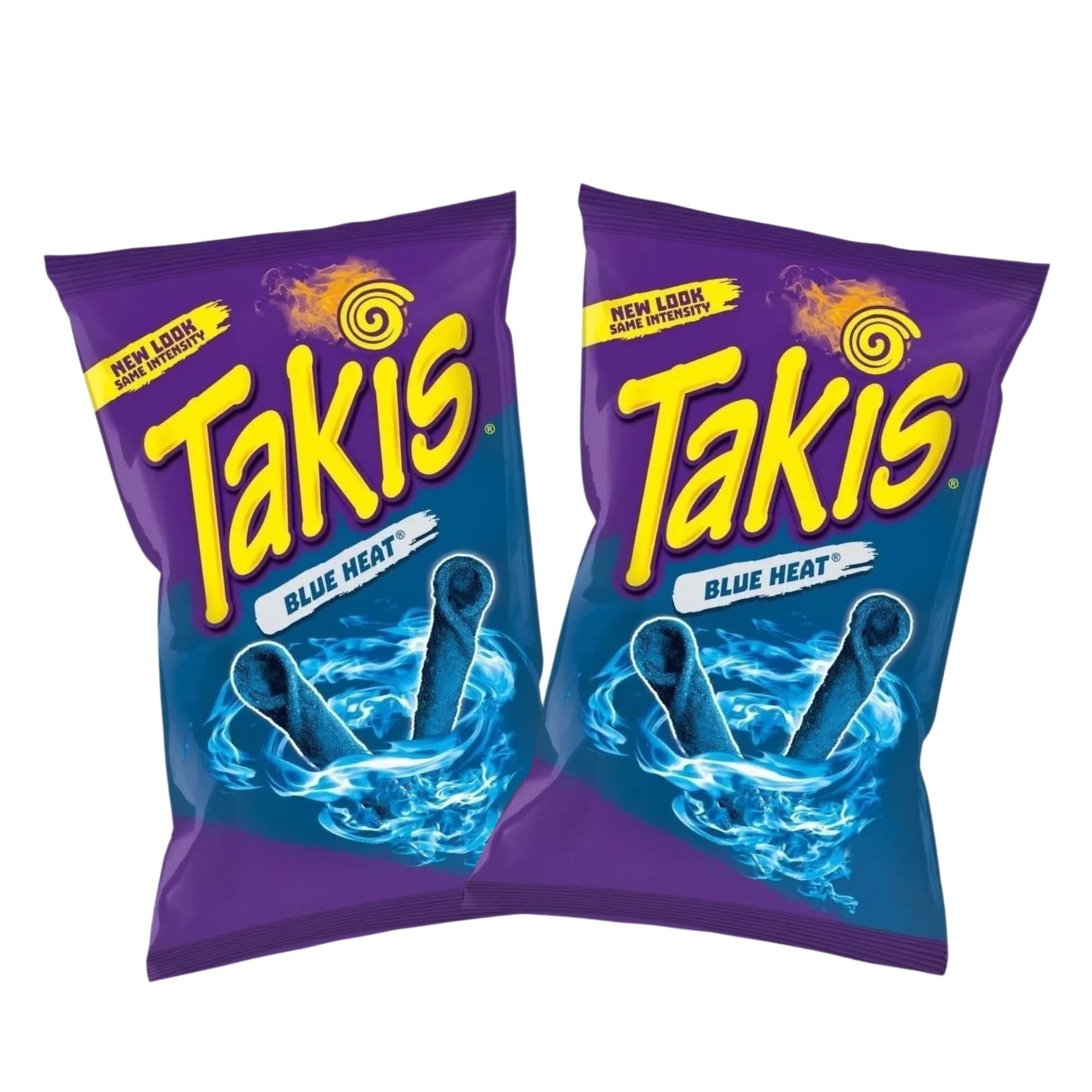 Takis Blue Heat Hot Chili Pepper Tortilla Chips - Spicy Snack, 9.2oz (260g) Pack of 2 - Crunchy Mexican Style Corn Chips for Parties, Game Nights & Movie Snacking - Shipped from Canada