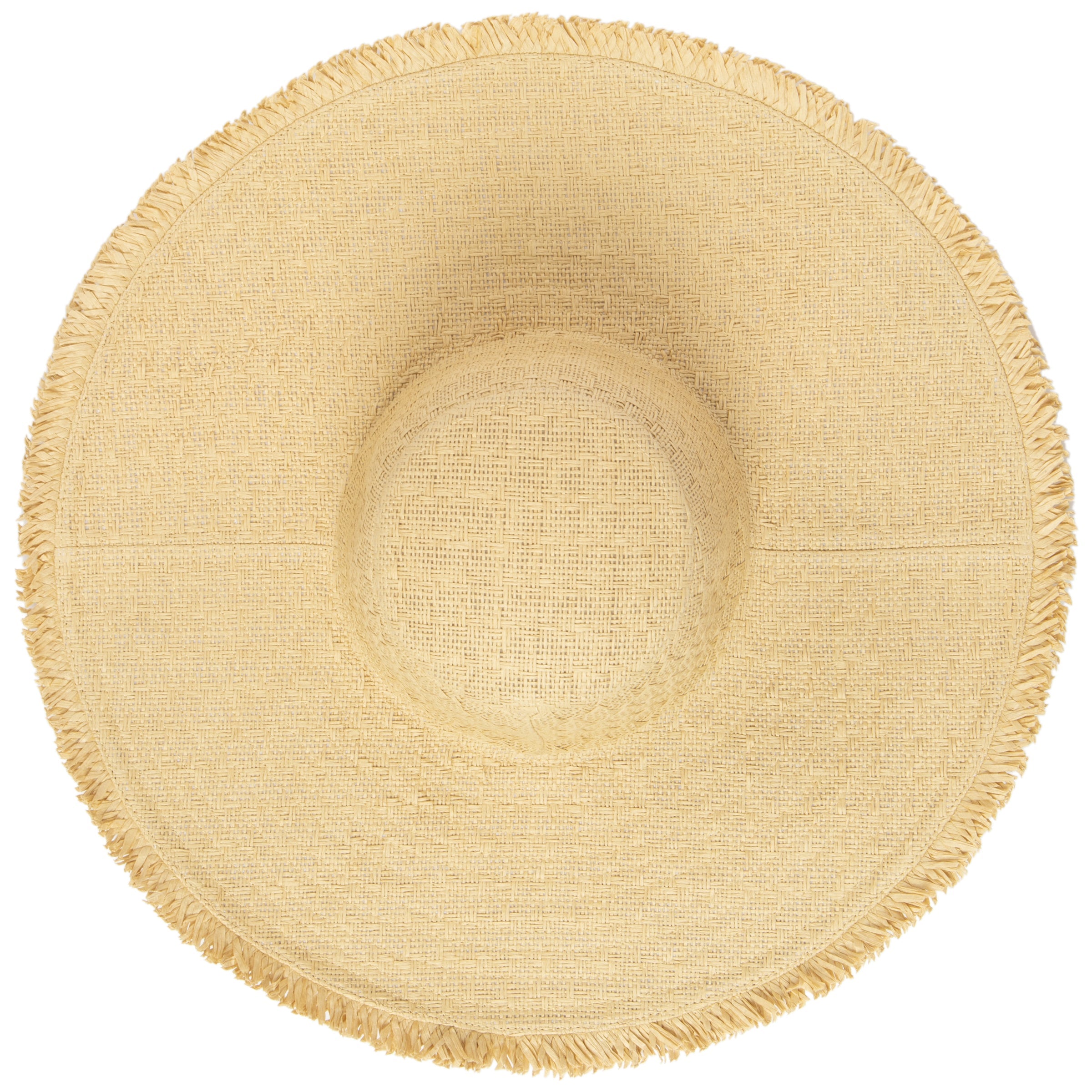 Stylish Women's Cut & Sew Textured Weave Floppy Hat with Frayed Edge - Perfect for Beach, Summer Outfits & Fashion Accessories
