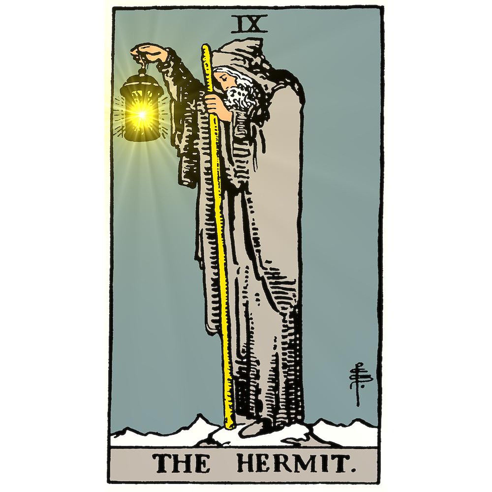 Hermit Tarot Ceramic Coffee Mug 11 oz (325 ml) - Perfect for Tea, Coffee & Hot Drinks - Unique Gift for Tarot Lovers & Spiritual Seekers