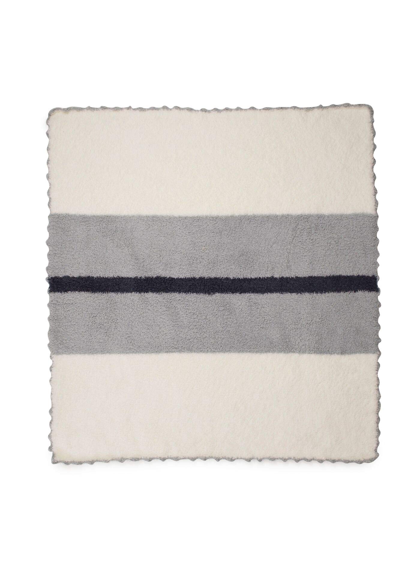 Barefoot Dreams CozyChic Striped Baby Receiving Blanket - Ultra Soft & Comfortable Newborn Swaddle Blanket, 30