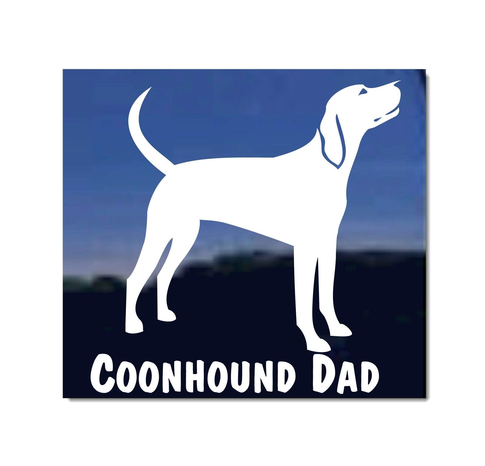 Redbone Coonhound Dad Vinyl Decal - Waterproof Sticker for Cars, Trucks, Laptops & Tablets | Perfect Gift for Dog Lovers & Hunting Enthusiasts | Great for Outdoor Adventures & Pet Decor