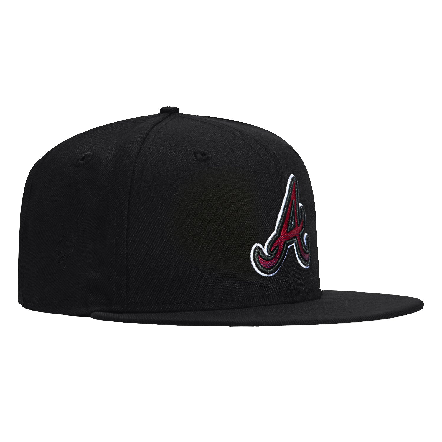 New Era 59Fifty Gradient Logo Atlanta Braves Baseball Cap - Black | Adjustable Snapback Hat for Men & Women | Perfect for Baseball Games, Streetwear Fashion & Sports Fans