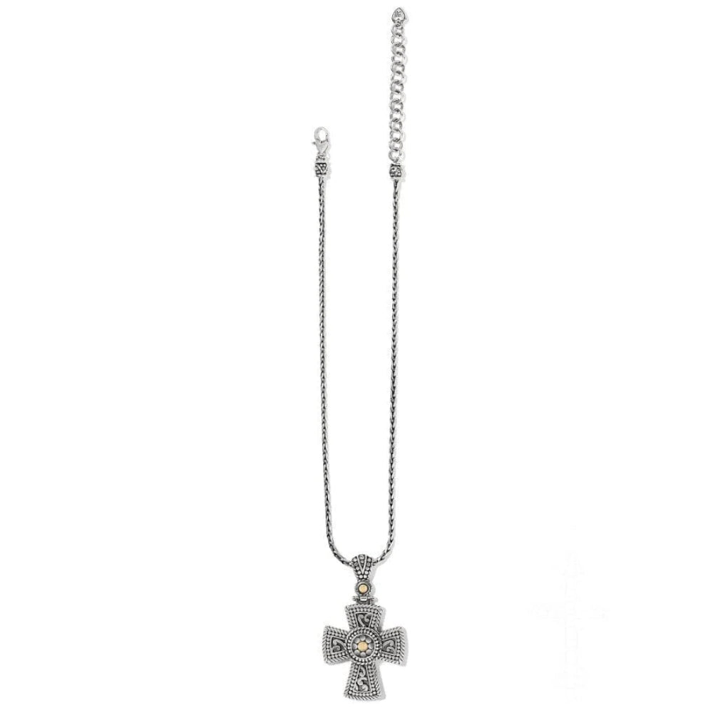 Brighton Temple Cross Necklace for Women - Elegant Religious Jewelry Gift for Church, Baptism & Everyday Wear