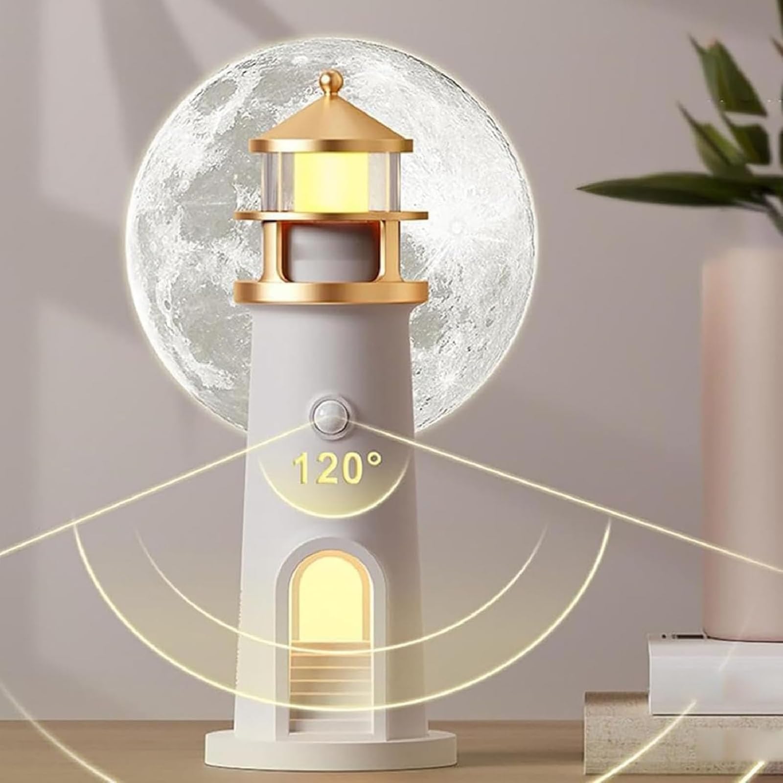 Moon Lamp Projector Night Light - Bluetooth LED Moonlight Projection Lamp with Realistic Moon Shadow, Dimmable Atmosphere Light for Bedroom, Living Room & Study | Perfect for Relaxation, Romantic Nights & Home Decor