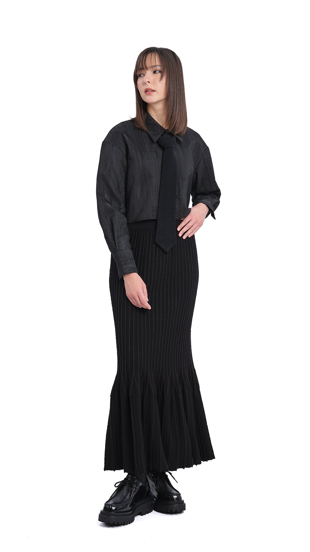 Women's Knitted Fishtail Skirt - Soft Stretchy High Waist Midi Skirt for Fall & Winter | Perfect for Office, Party, and Casual Outfits