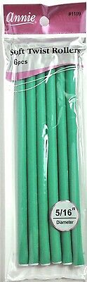 Soft Twist Rollers 6-Pack 5/16 Inch #1199 - Perfect for Salon Styling & DIY Home Hair Care