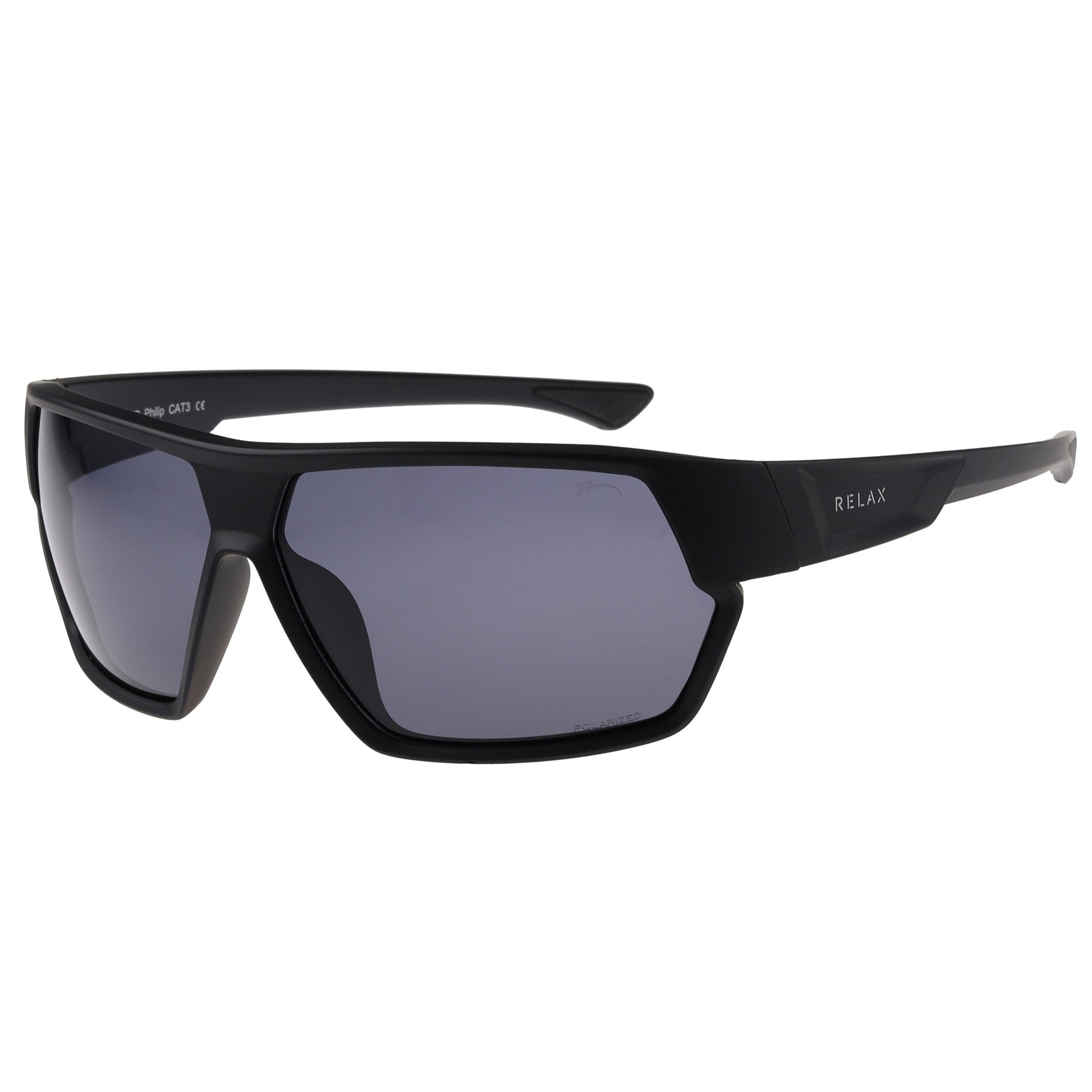 Black Sports Cat 3 Polarized Sunglasses for Men & Women - UV Protection, Anti-Glare, Lightweight for Running, Cycling, Driving & Outdoor Activities