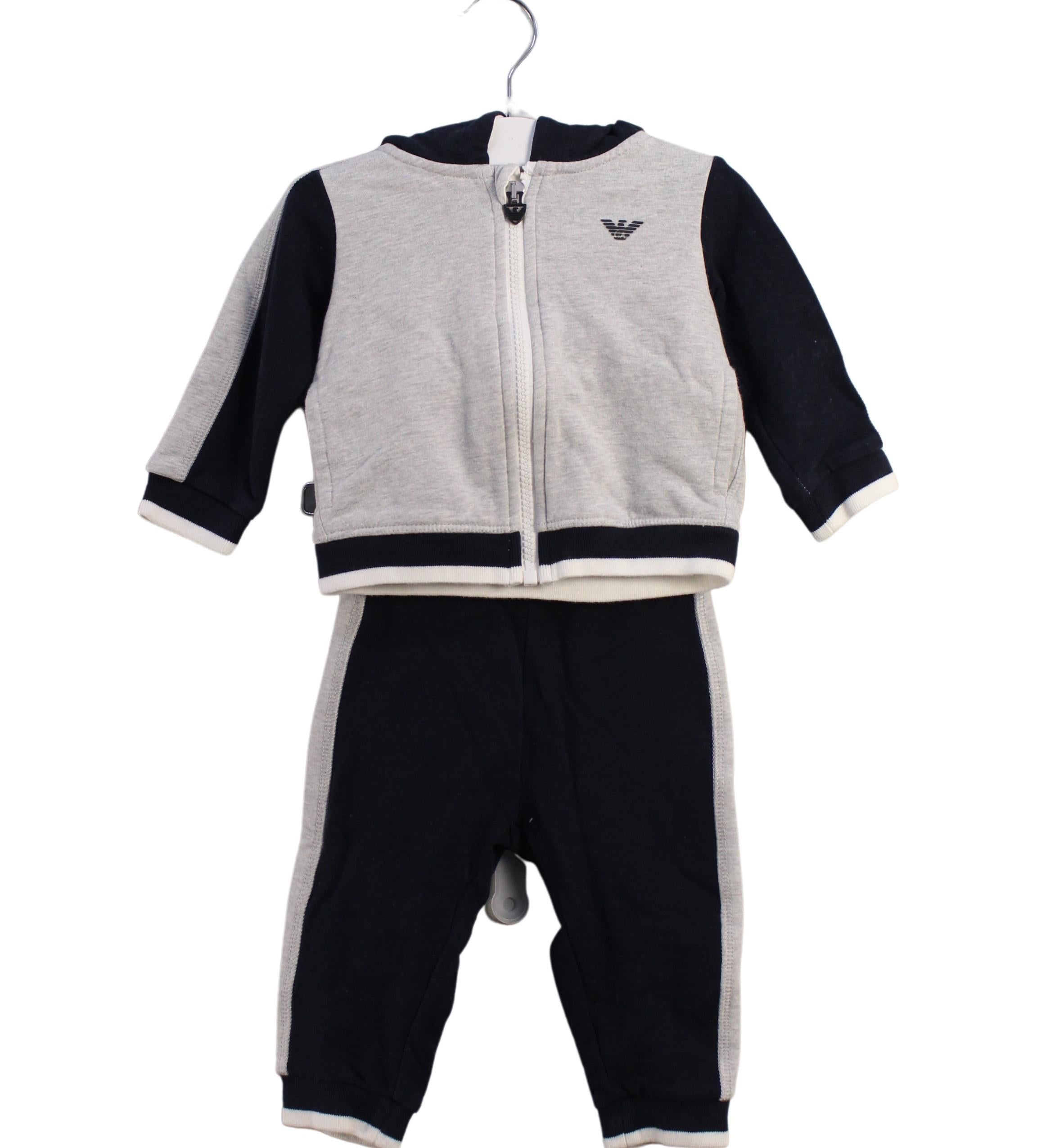 Armani Baby Boys' 6M Sweatshirt and Pant Set - Soft Cotton Outfit for Infants | Perfect for Casual Wear, Playdates, and Family Photos