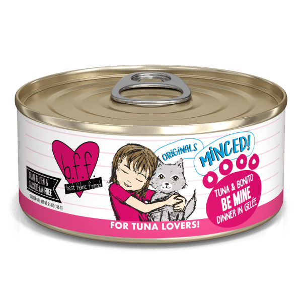 Premium B.F.F. Tuna & Bonito Canned Cat Food - Grain-Free, High-Protein Wet Food for Cats - Perfect for Adult Cats & Kittens - Great for Mealtime, Travel & Emergency Pet Food Supply