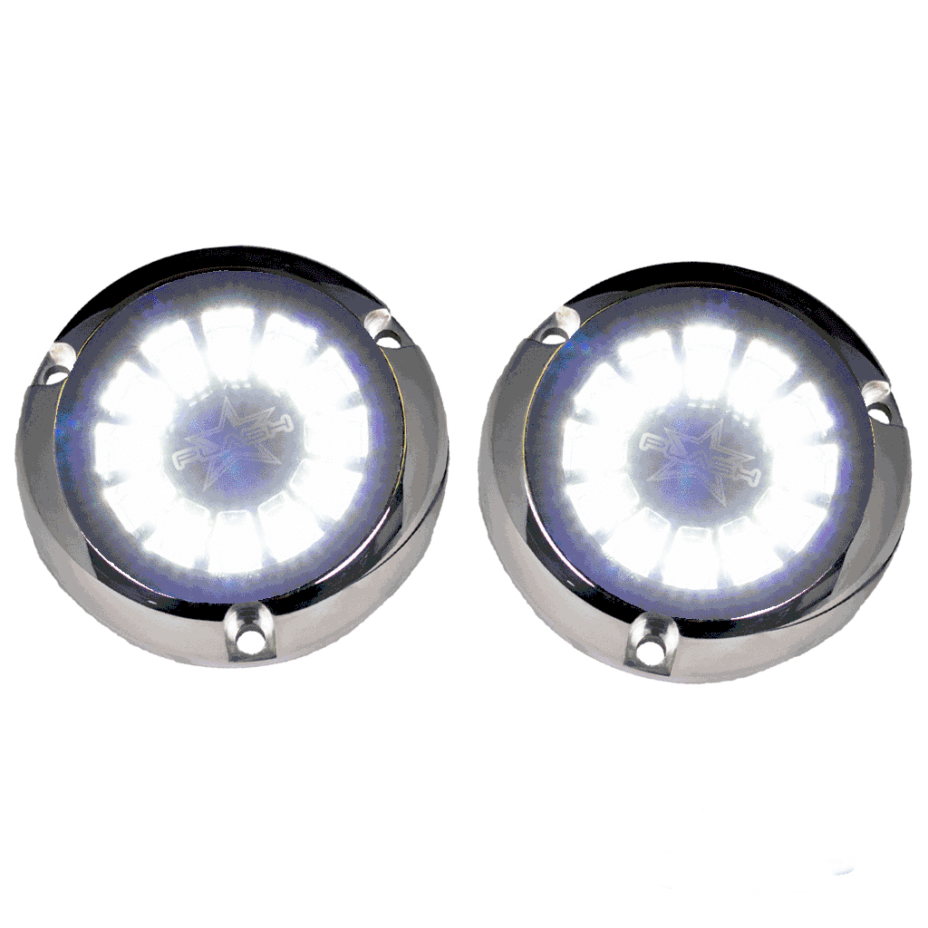 EPIK Underwater Transom Light - Red & White LED Boat Lights for Marine Boating, Yachts, and Watercraft - Perfect for Night Fishing, Docking, and Underwater Illumination