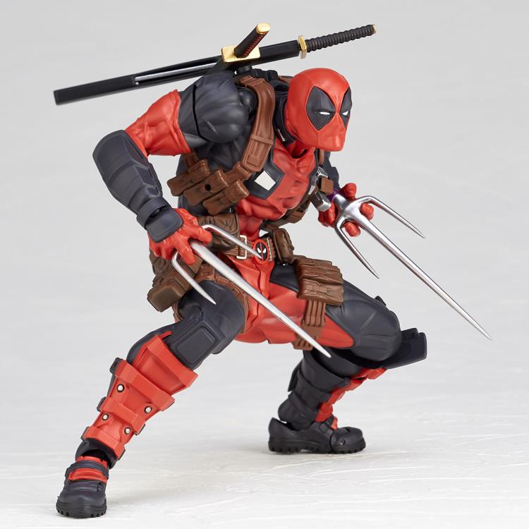 Amazing Yamaguchi Revoltech Deadpool 2.0 Action Figure No. 025 - Highly Articulated Collectible for Marvel Fans & Display