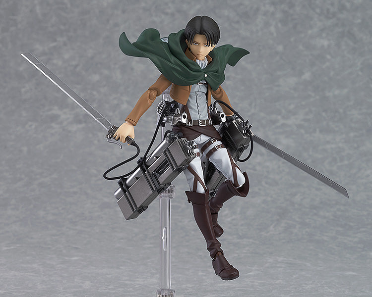 Figma #213 Levi Attack on Titan (Reissue) - Anime Action Figure Collectible for Fans & Display